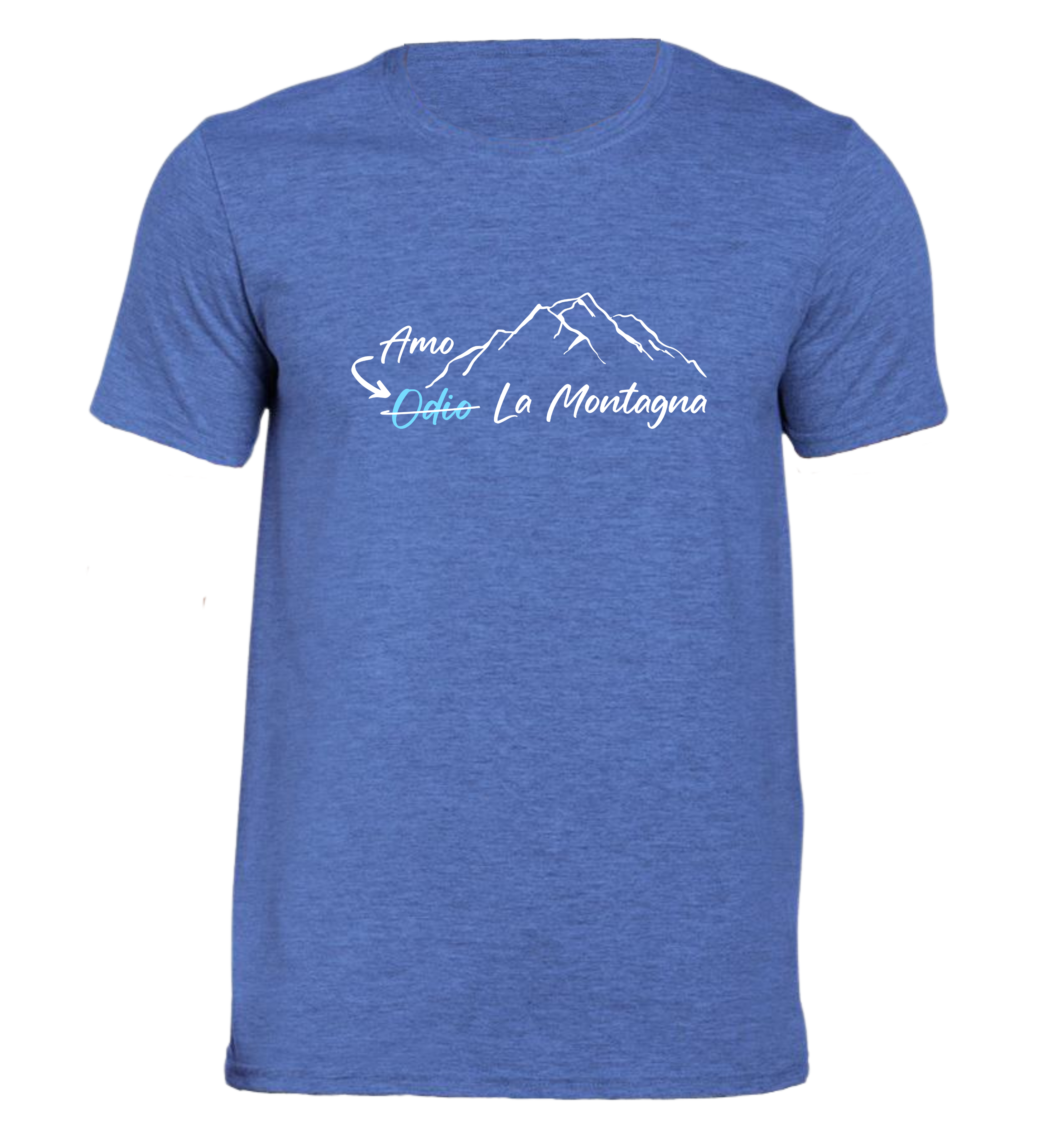 Amo Odio la Montagna - T-shirt Uomo in Cotone Biologico
