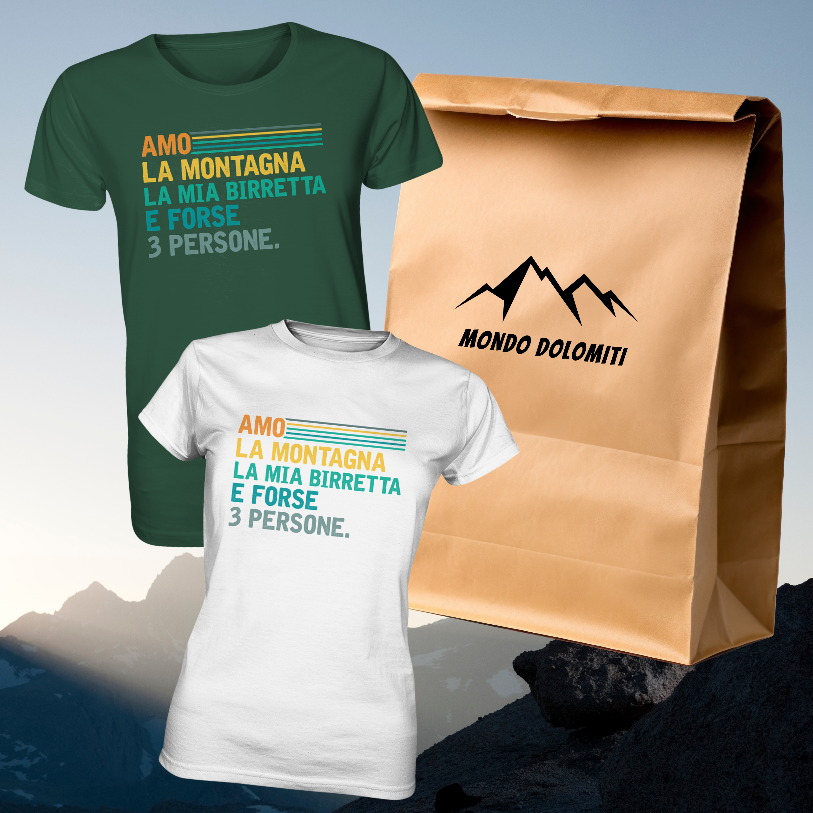 Ich liebe den Berg und mein Bier - Set