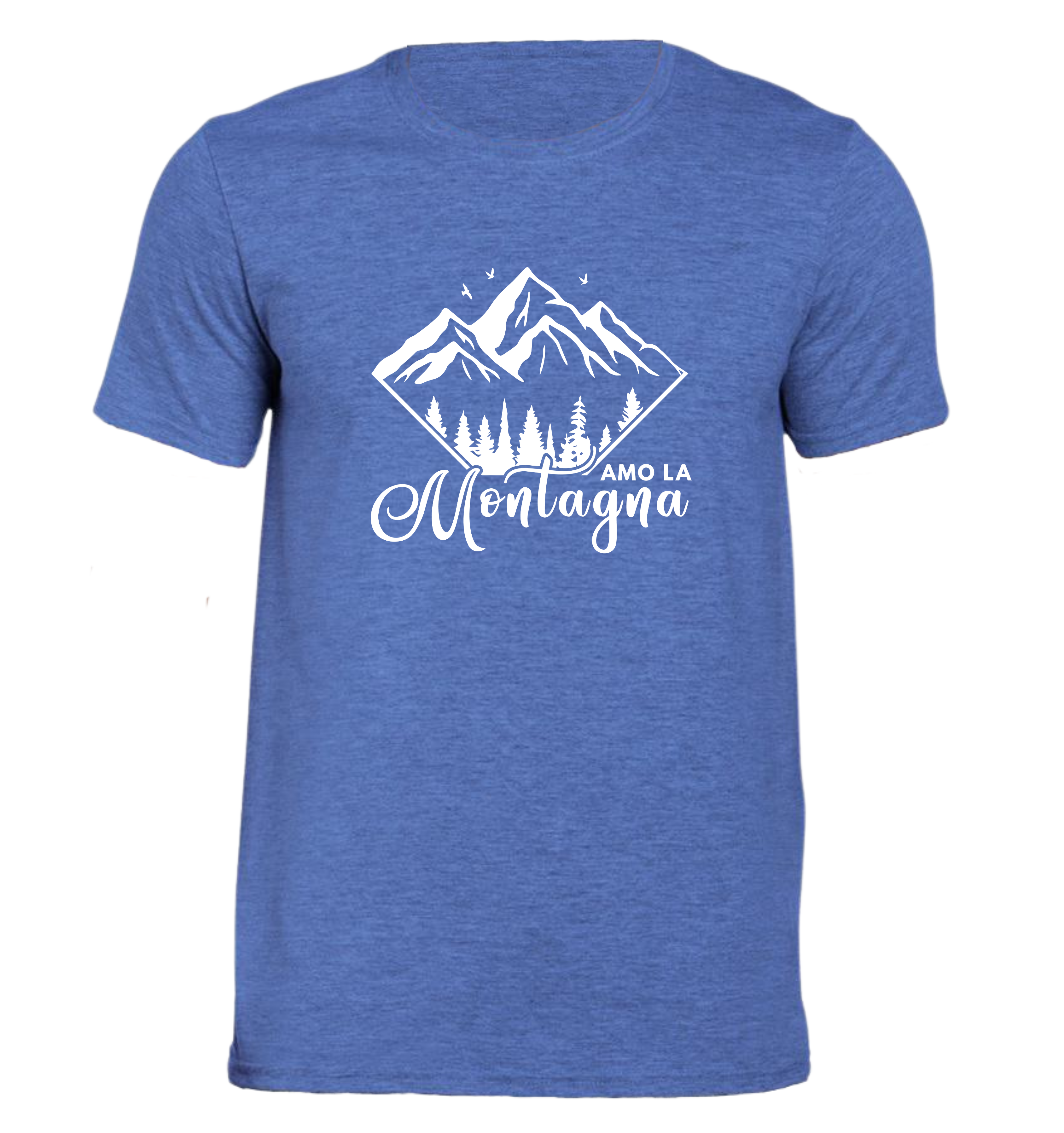 Amo la Montagna - T-shirt Uomo in Cotone Biologico