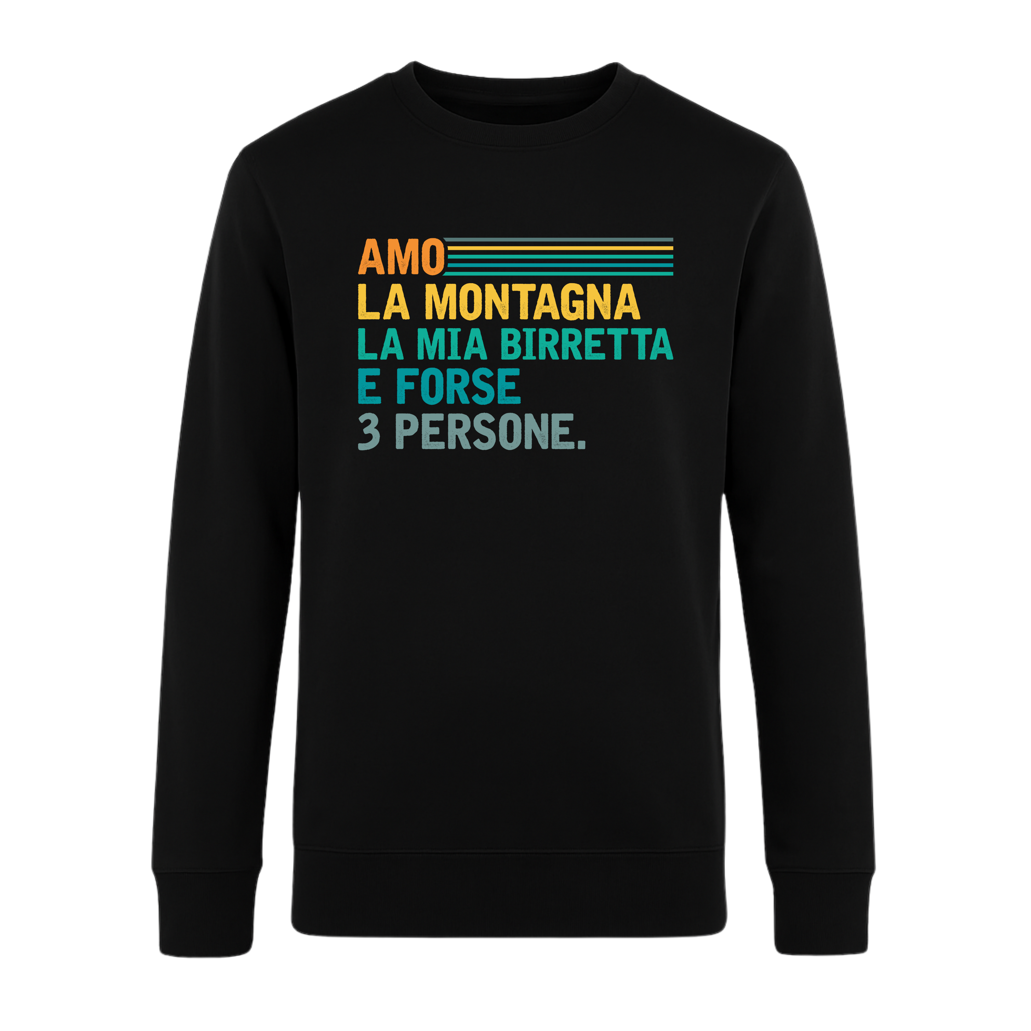 Amo la Montagna e la mia Birretta - Sweatshirt Premium Organica Unisex