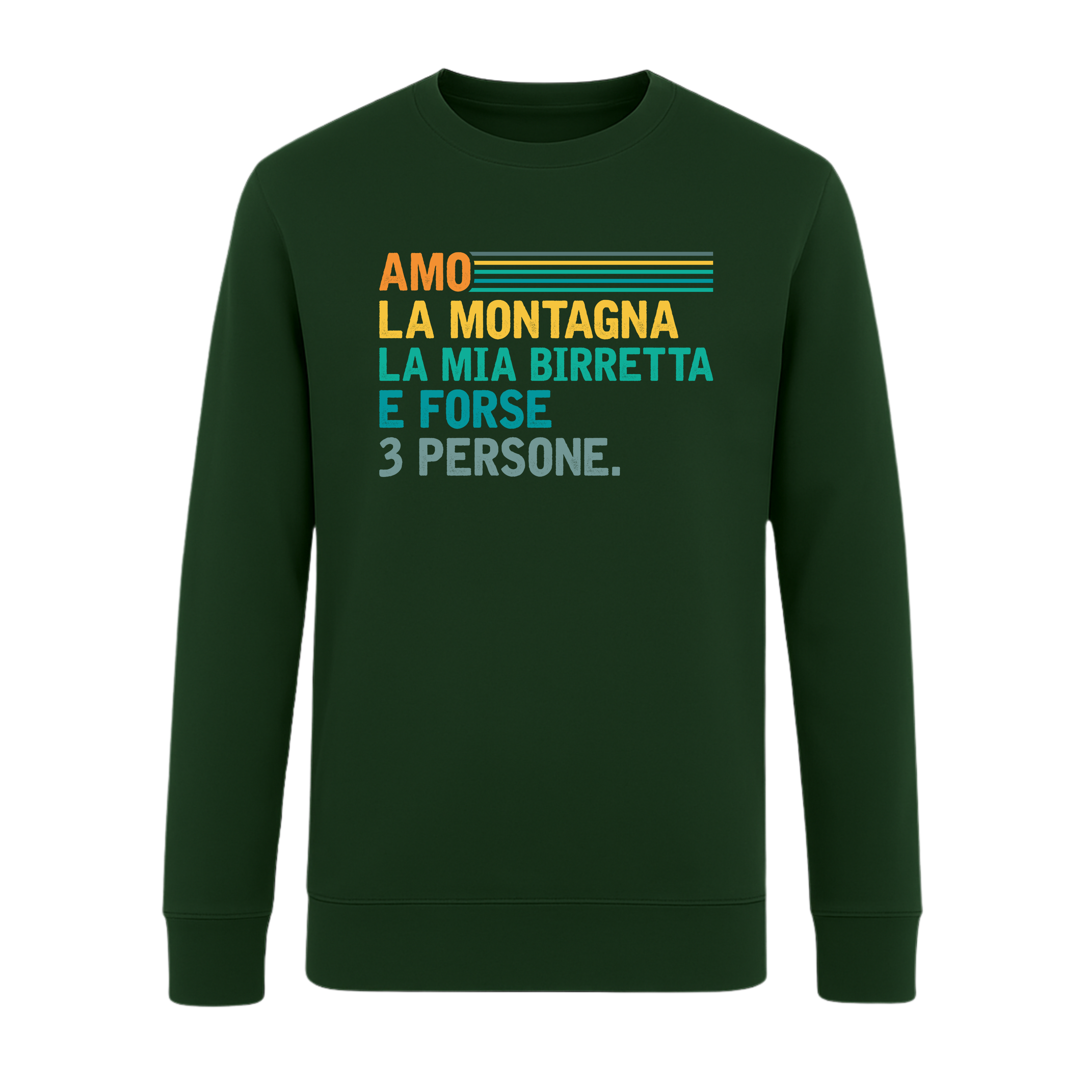Amo la montagna e la mia birretta - Unisex Premium Organic Sweatshirt (Copy)