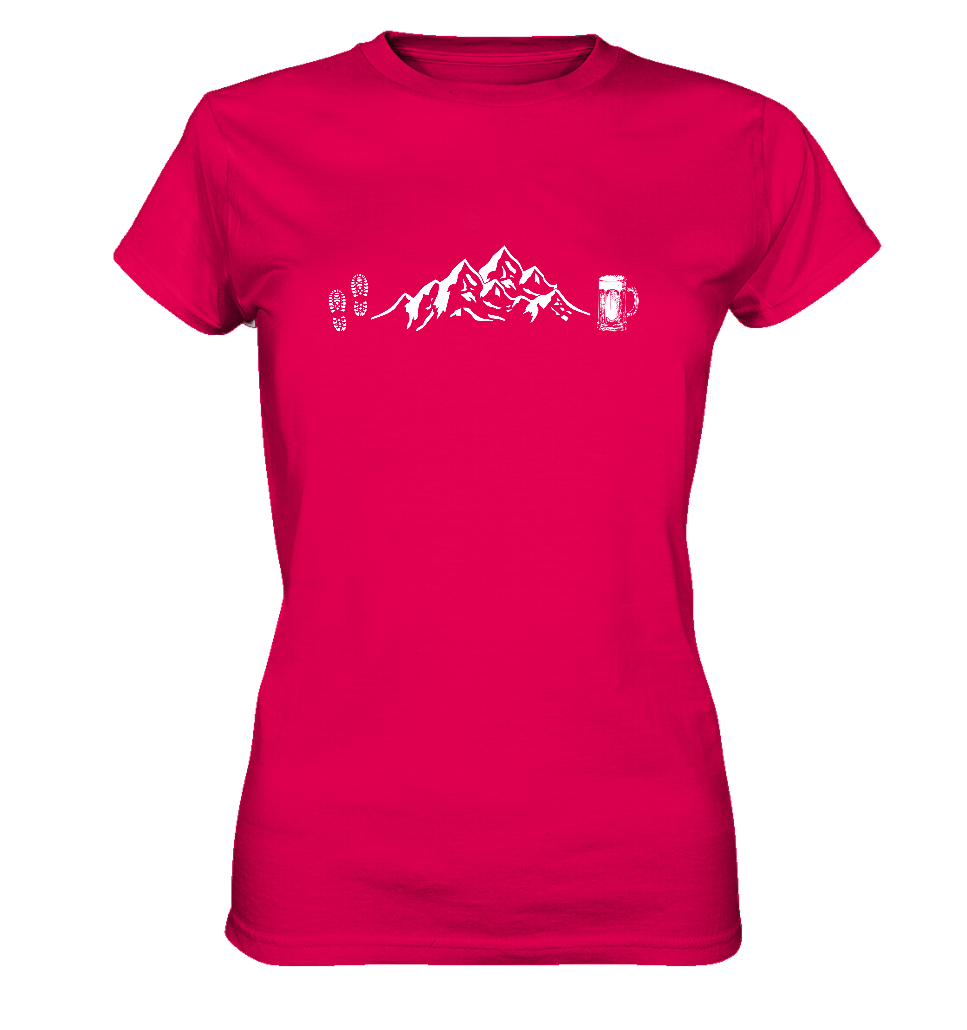 Battito Montagna & Birra - T-shirt Donna in Cotone Biologico