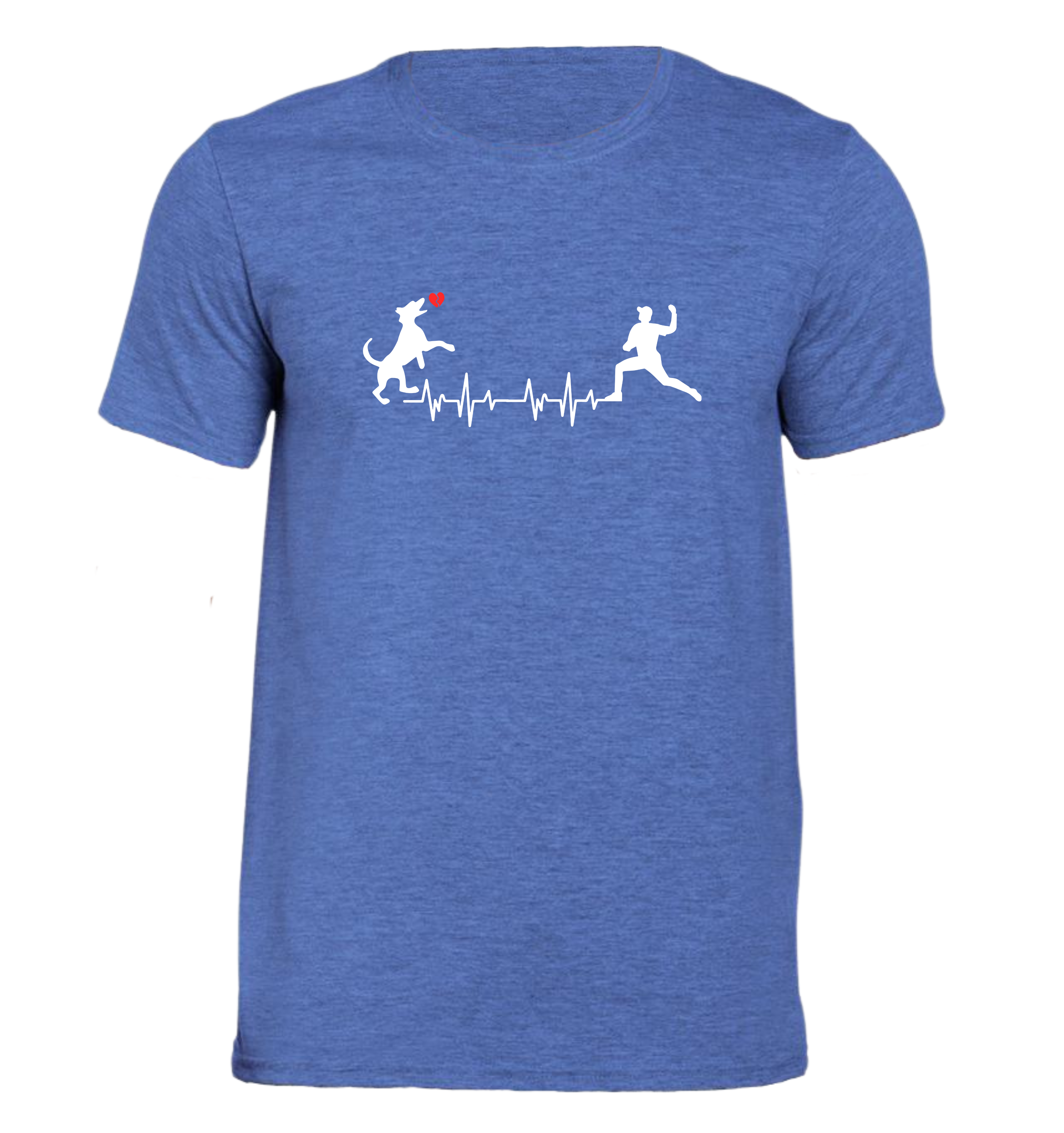 Cane & Battito Cuore - T-shirt Uomo in Cotone Biologico