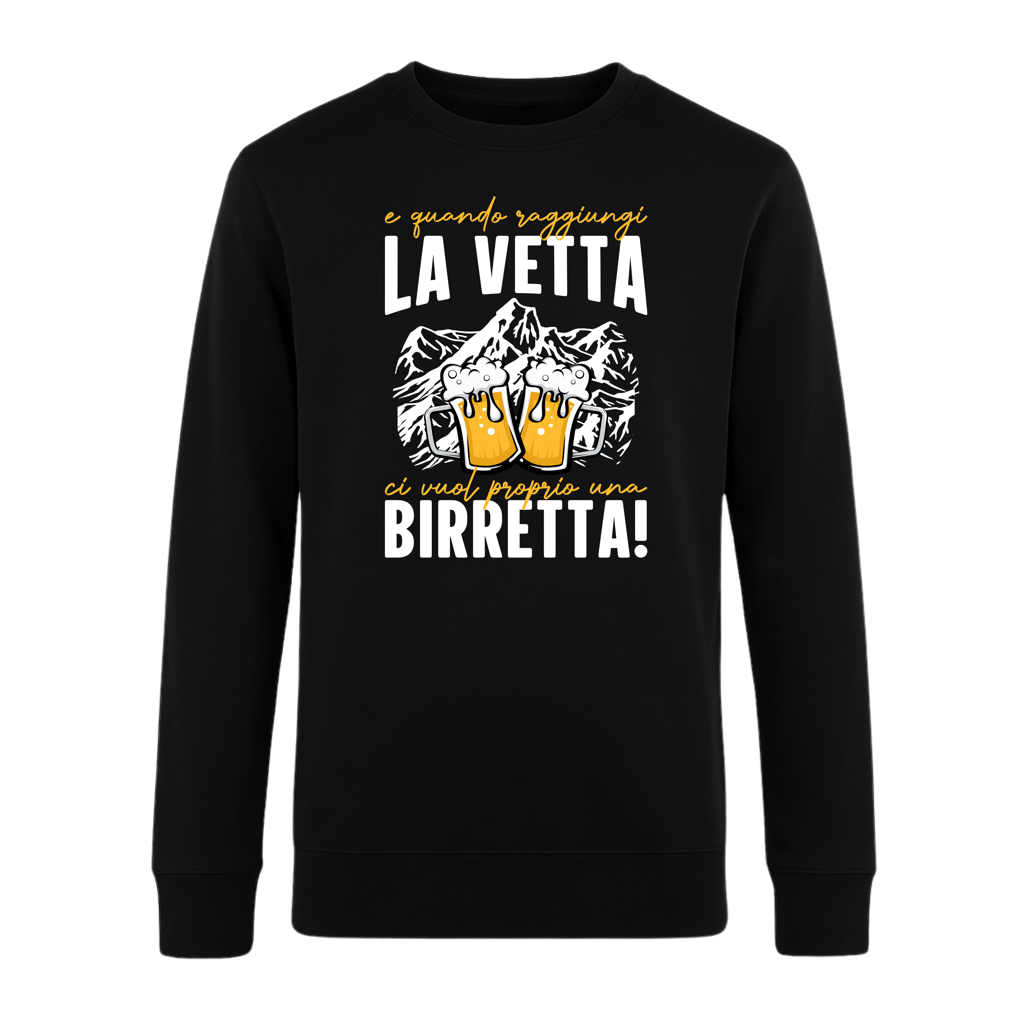 Und wenn Sie ganz oben angekommen sind – Premium Bio-Unisex-Sweatshirt