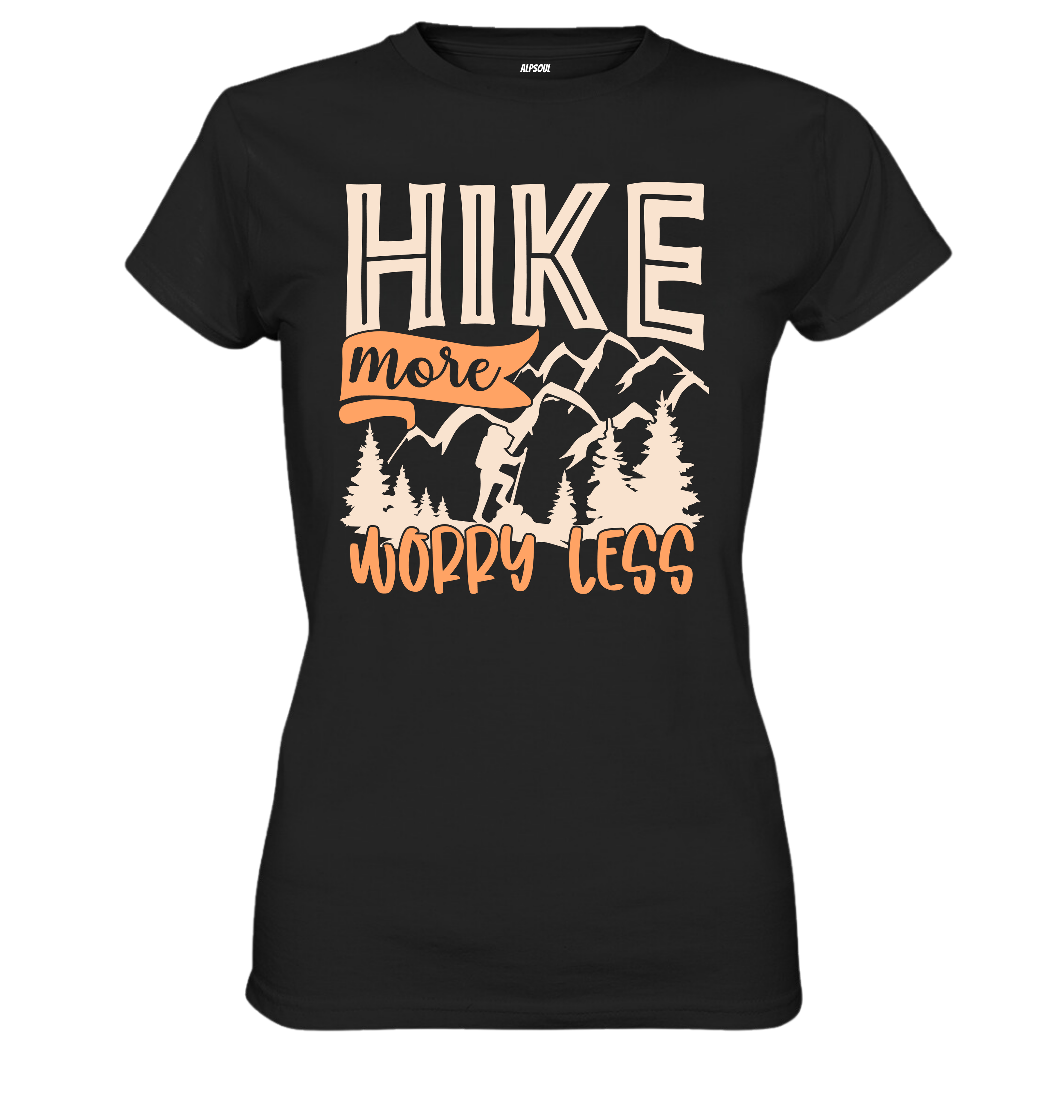 Hike more, worry less - T-shirt Donna in Cotone Biologico