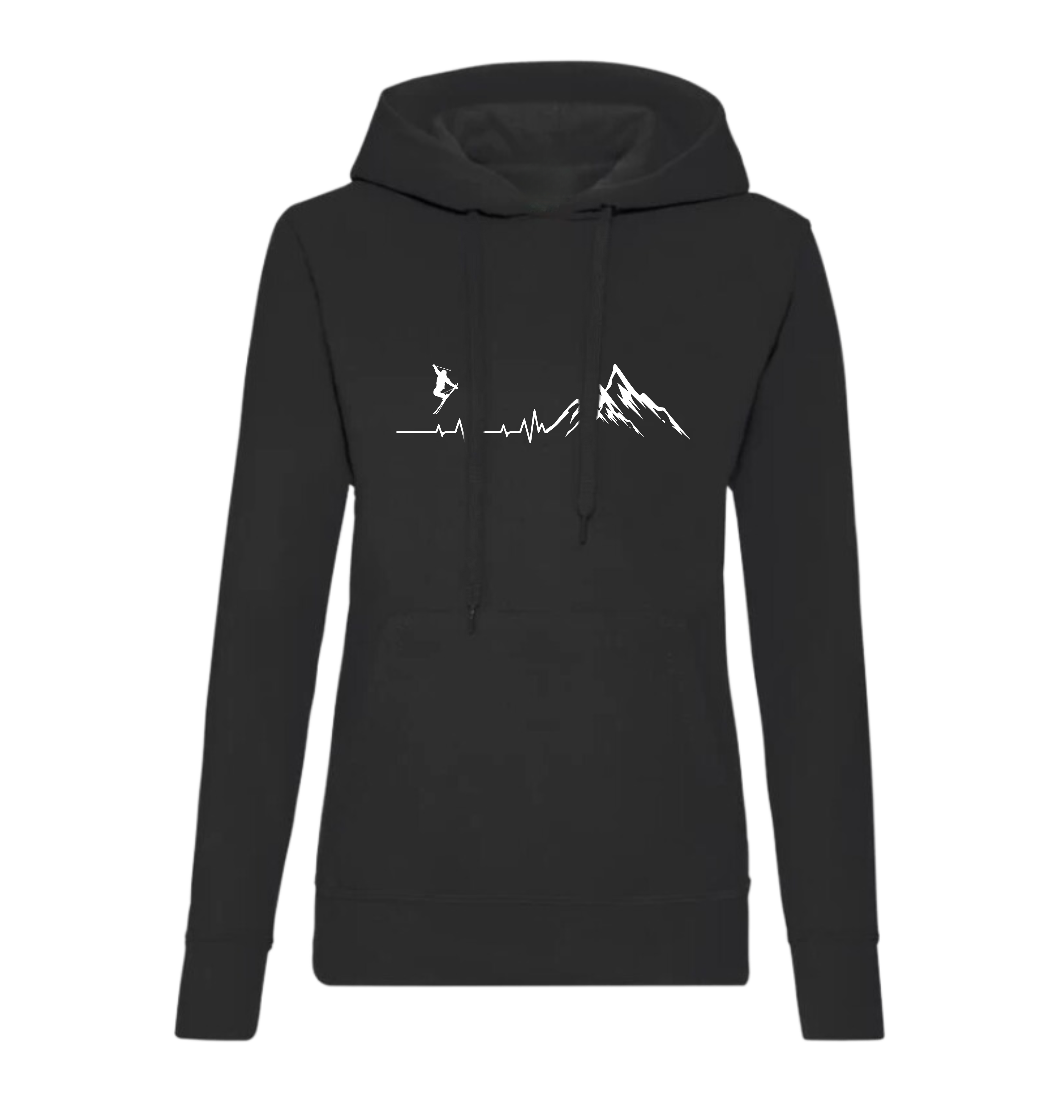 Ski and beer heartbeat - Felpa donna