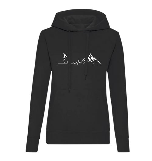 Ski and beer heartbeat - Felpa donna