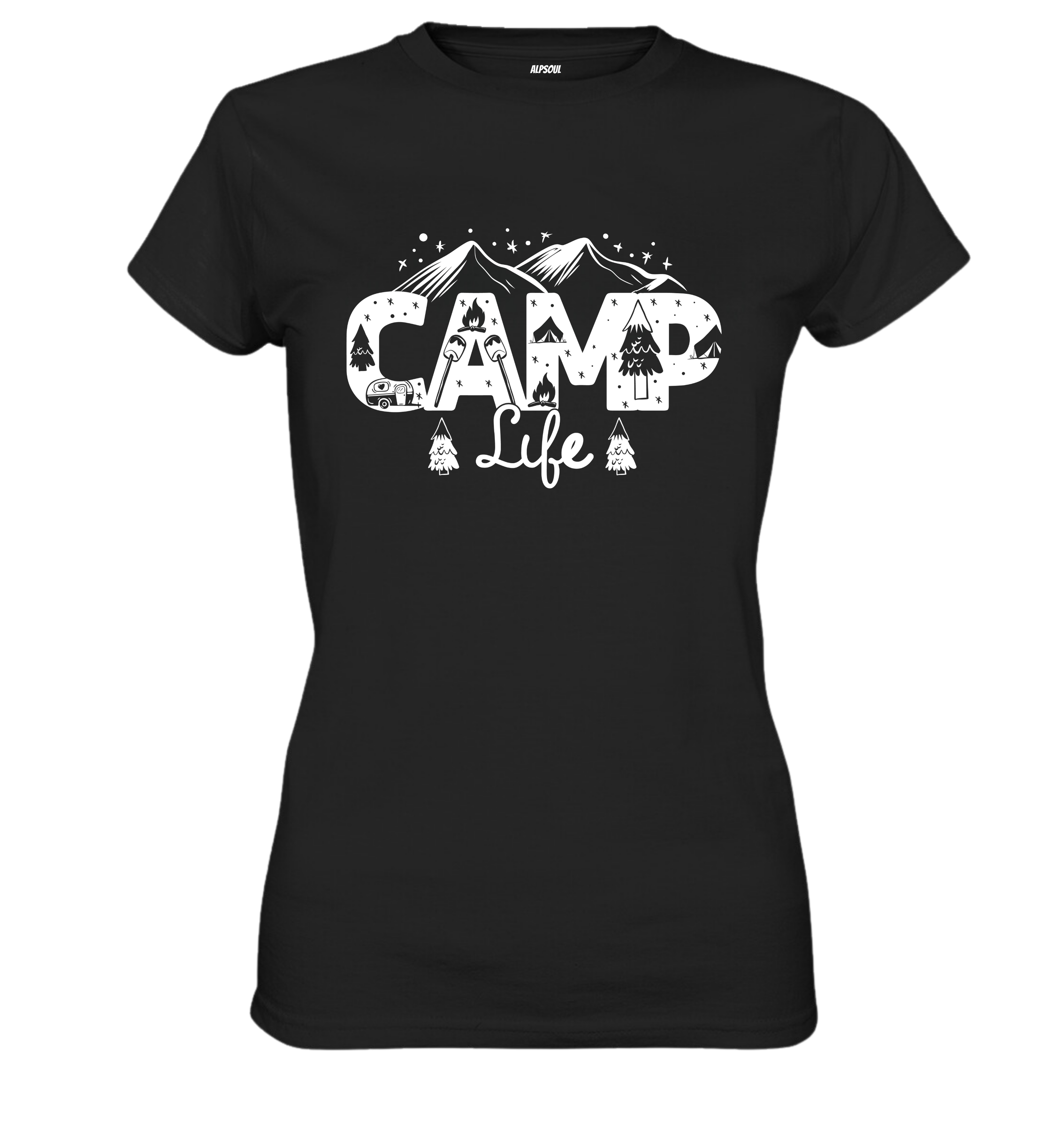 Camp Life - T-shirt Donna in Cotone Biologico