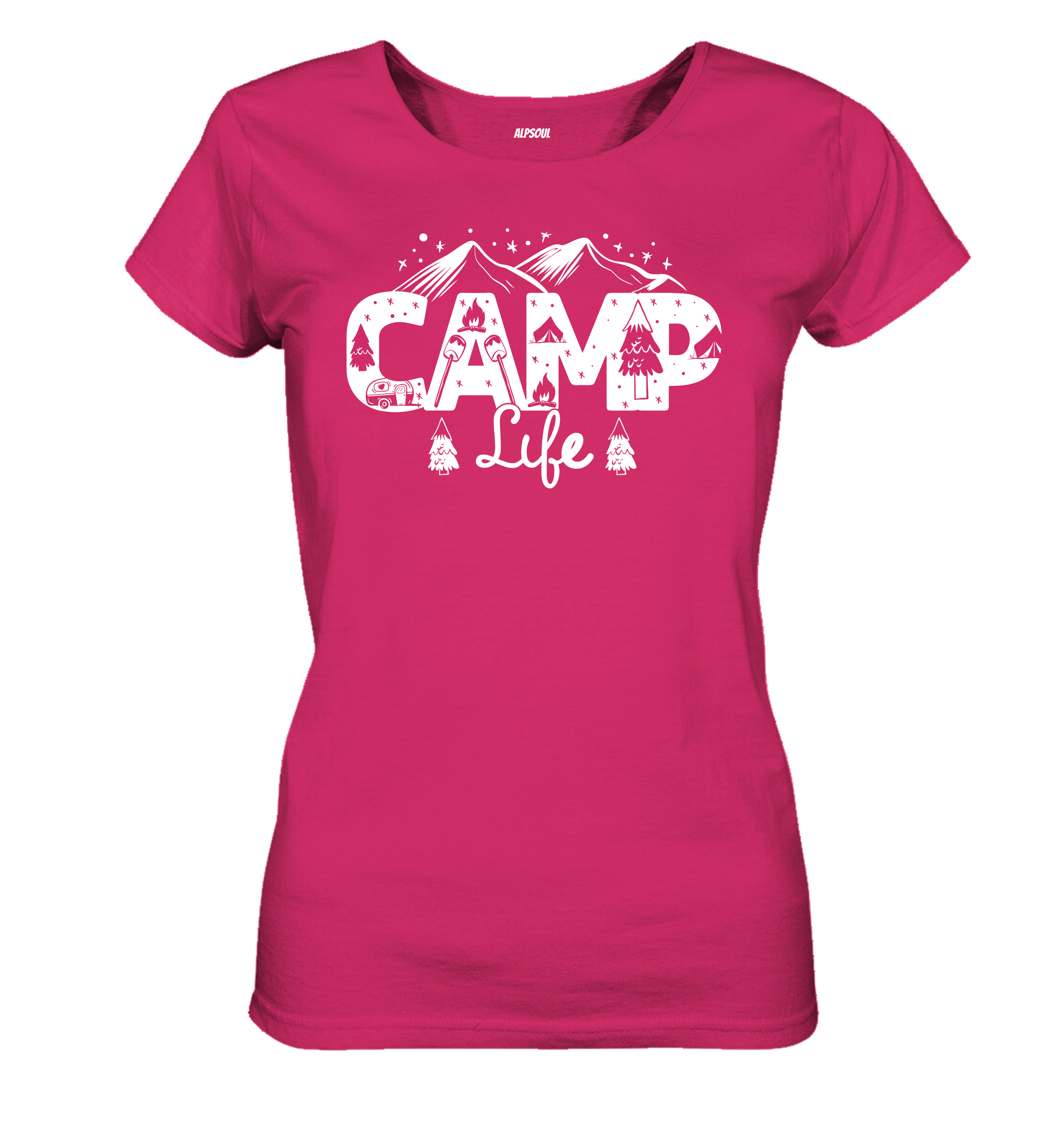 Camp Life - T-shirt Donna in Cotone Biologico