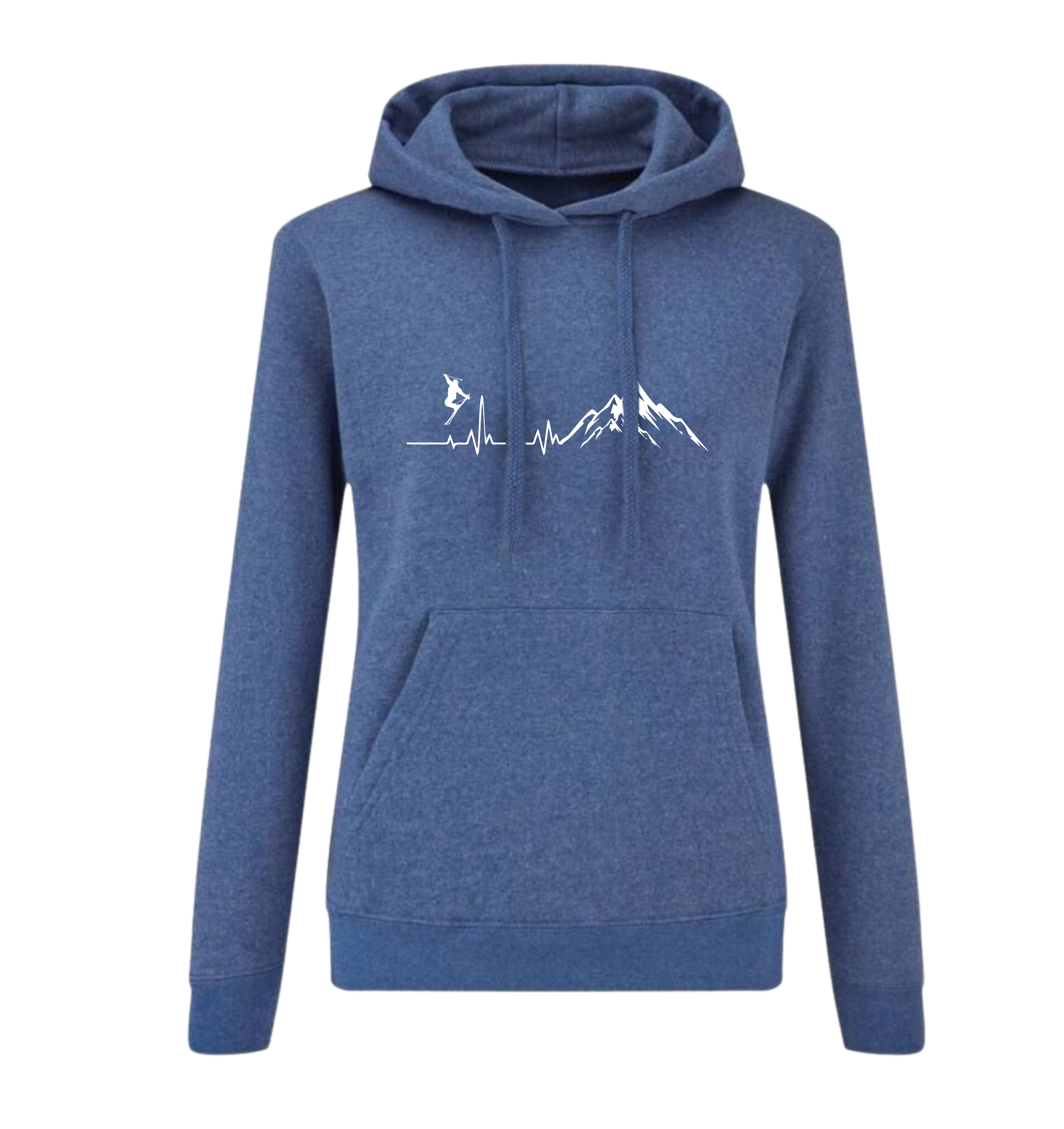 Ski and beer heartbeat - Women's hoodie