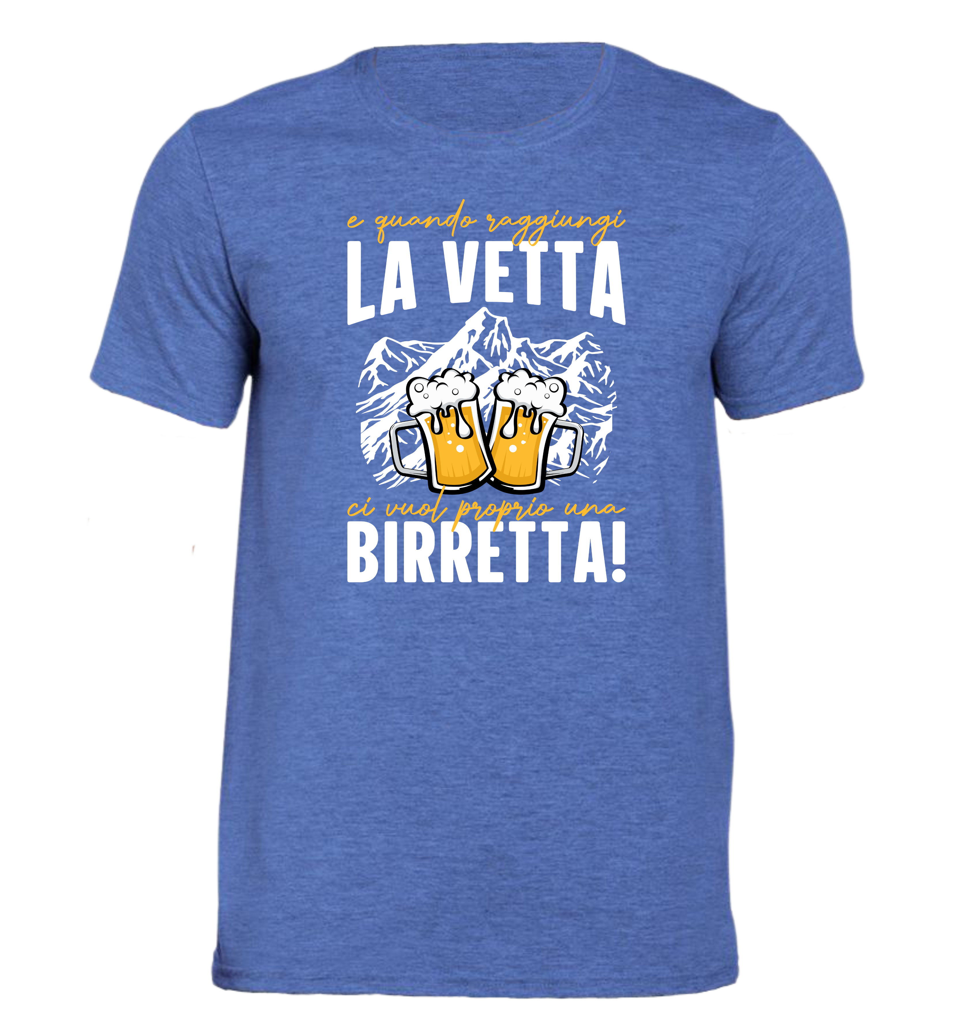 E quando raggiungi la vetta - T-shirt Uomo in Cotone Biologico