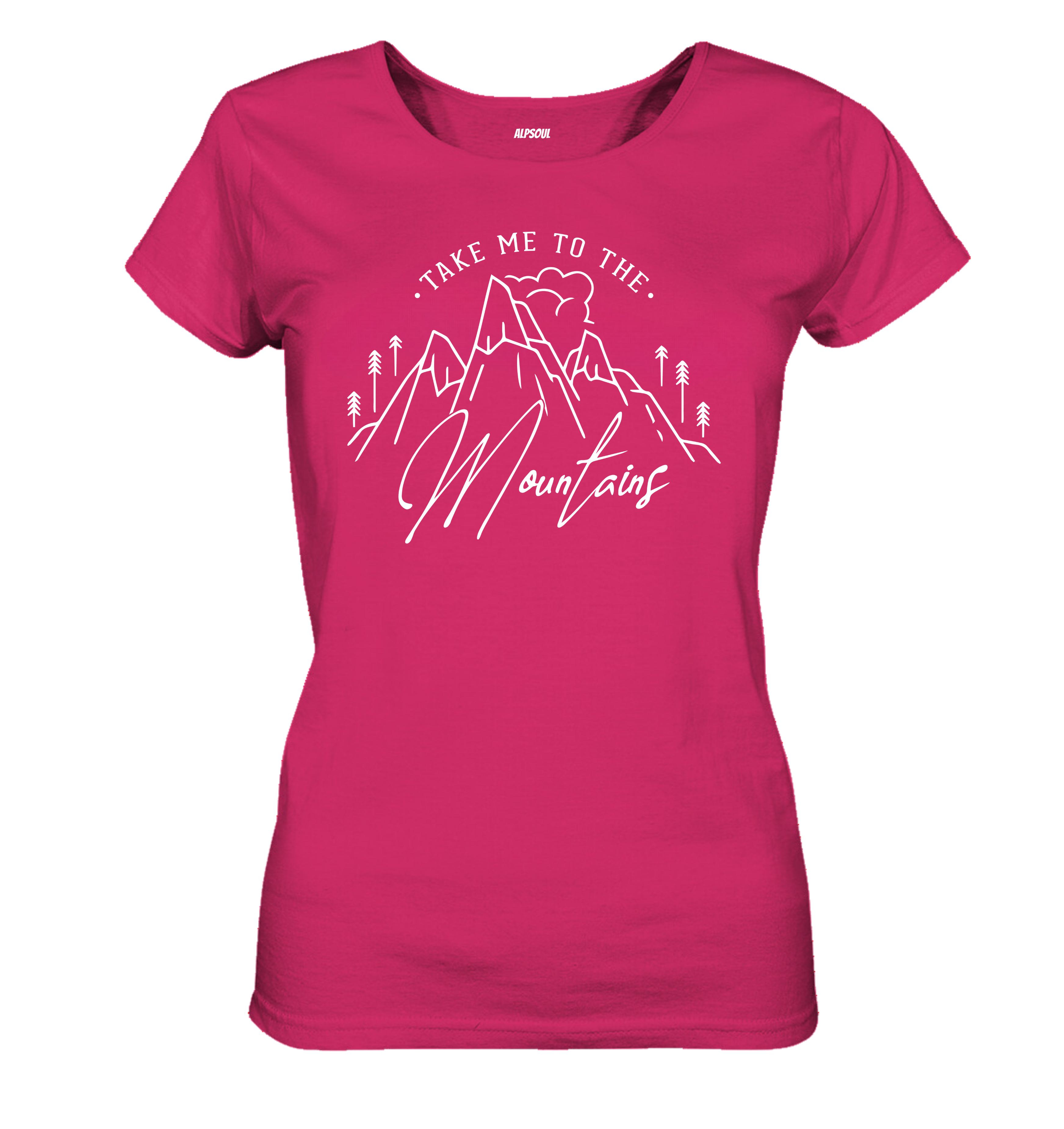 Take me to the mountains - T-shirt Donna in Cotone Biologico