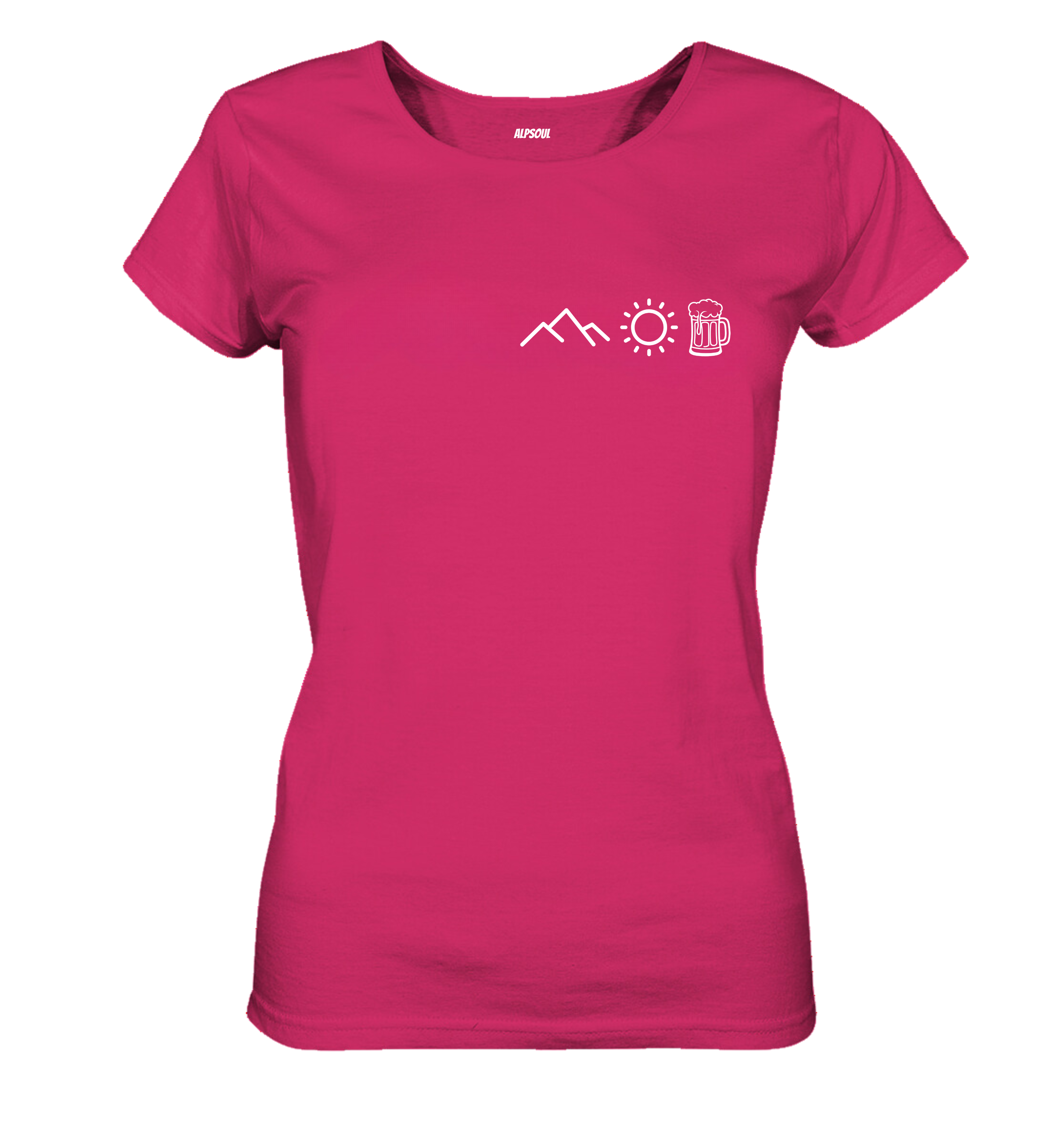 Mountain, Sun & Beer - Women's Premium Organic T-Shirt