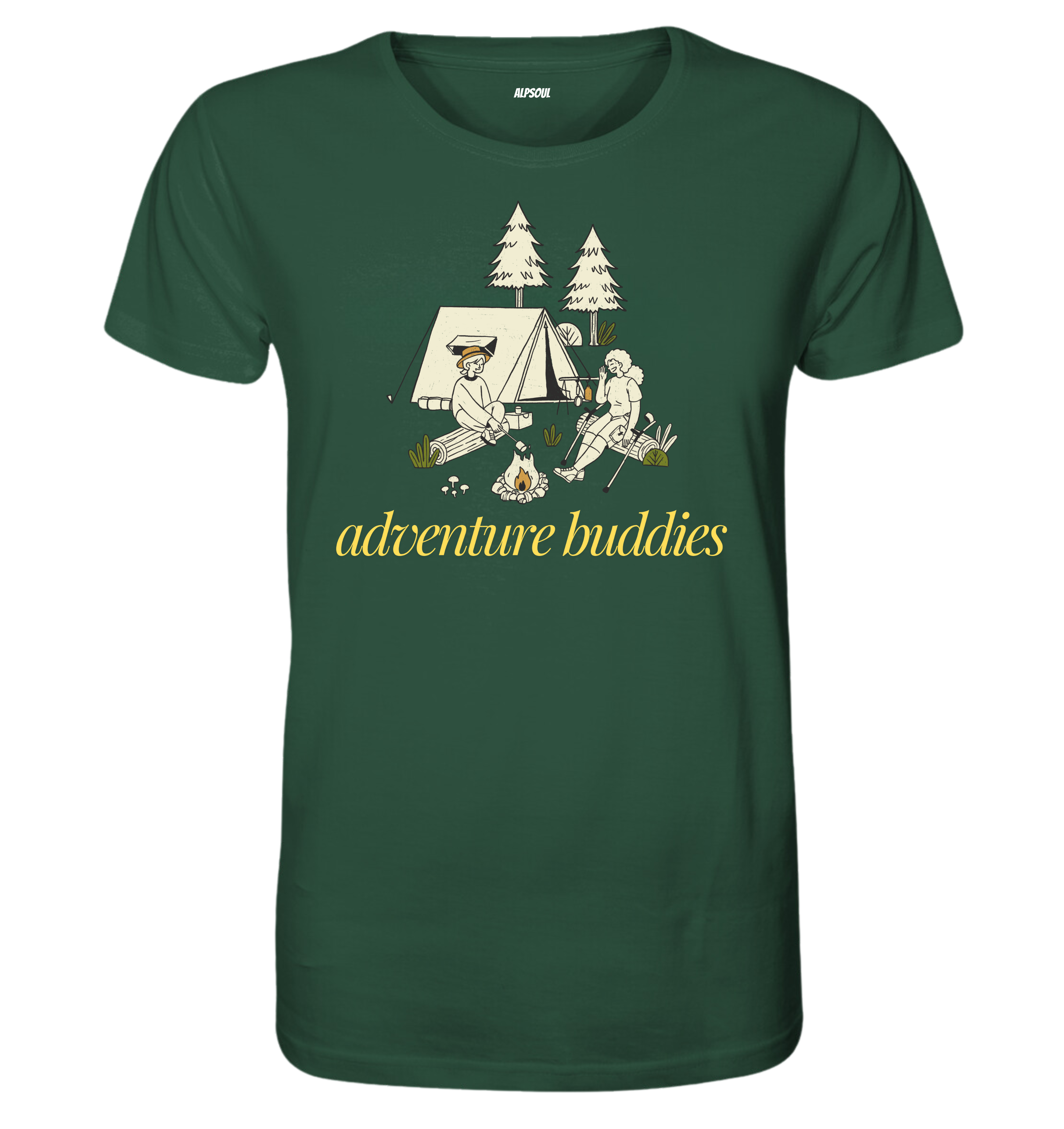 Adventure Buddies - T-shirt Uomo in Cotone Biologico