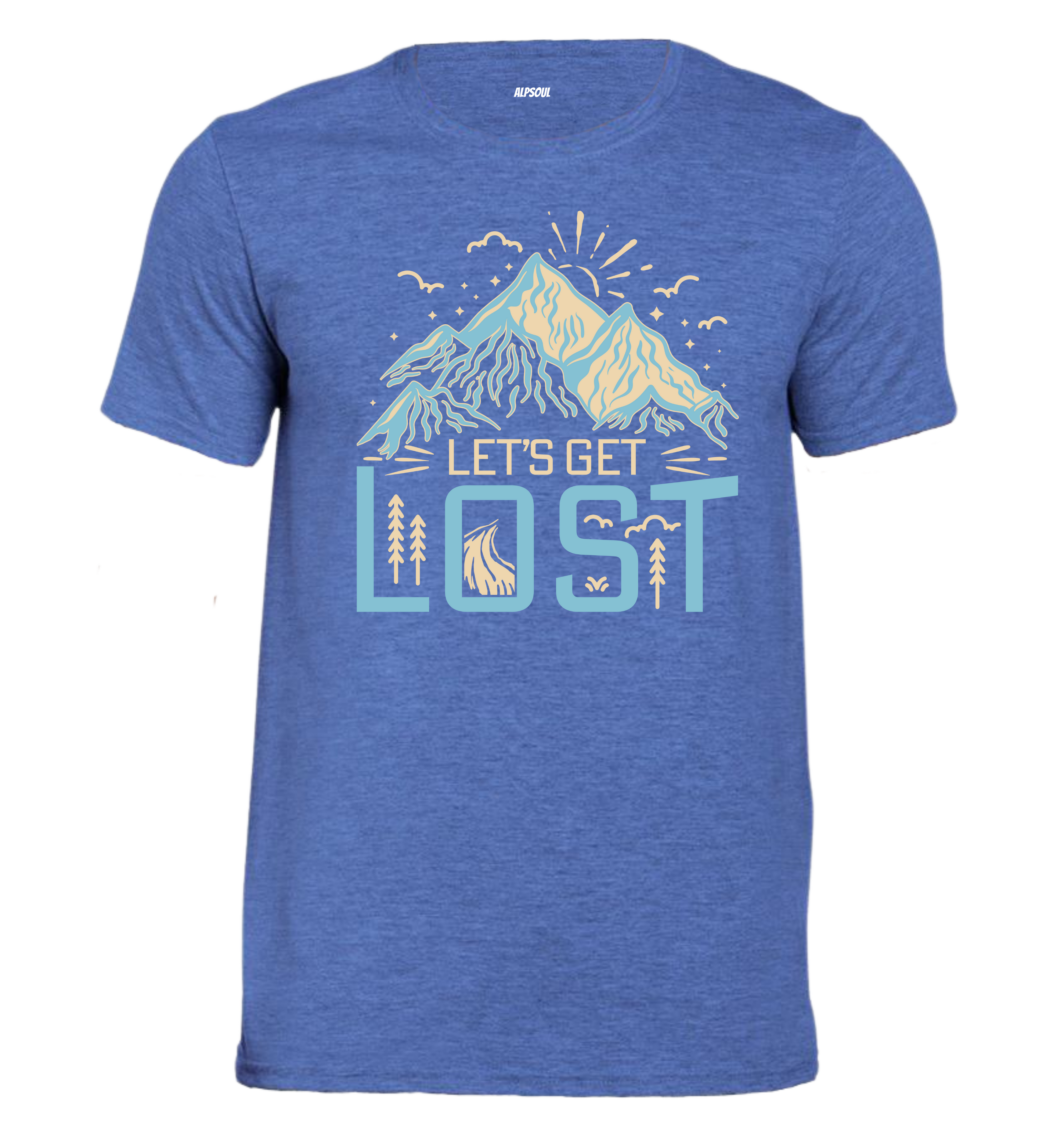 Let's get lost - T-shirt Uomo in Cotone Biologico