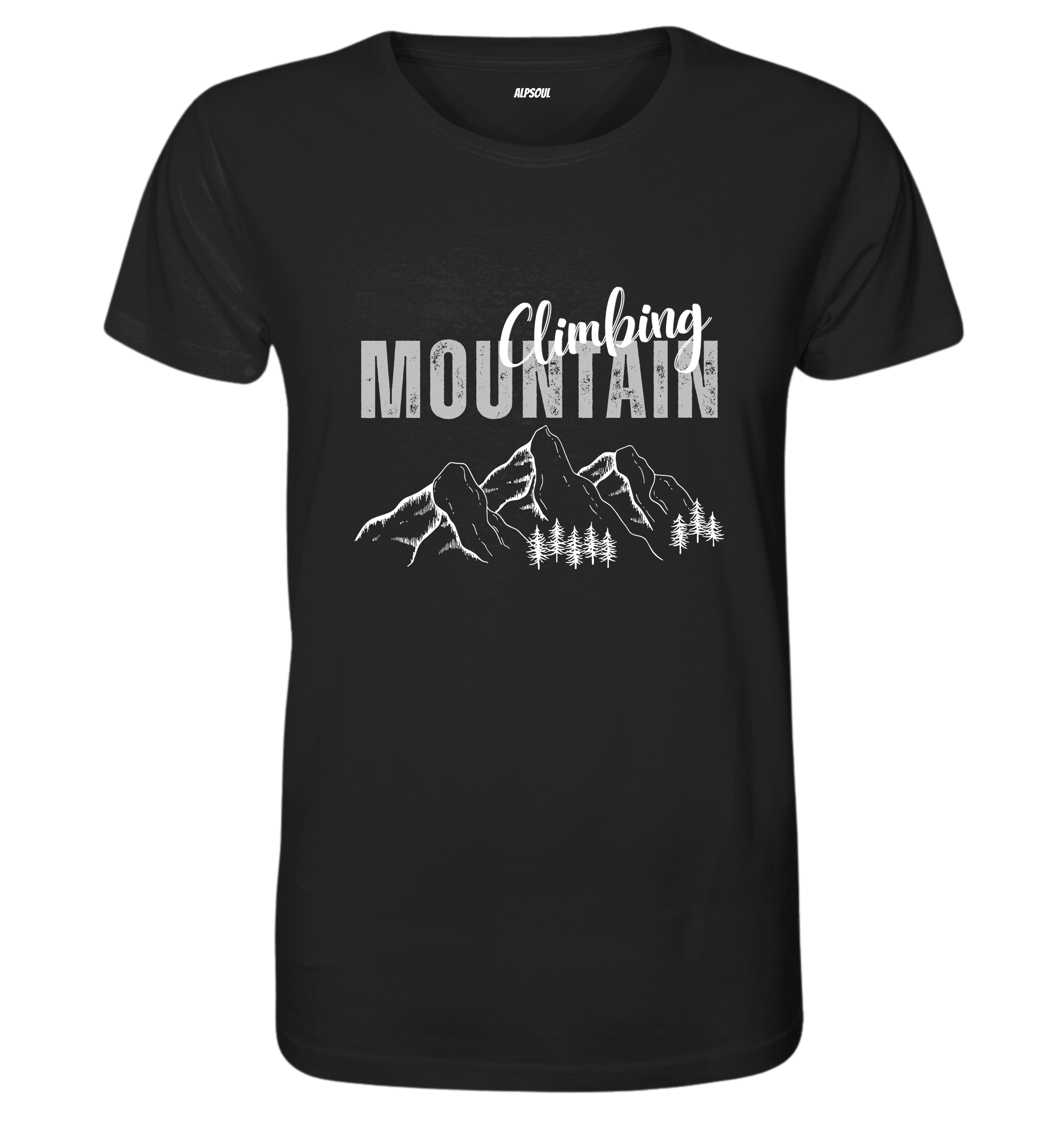 Climbing Mountain - T-shirt Uomo in Cotone Biologico