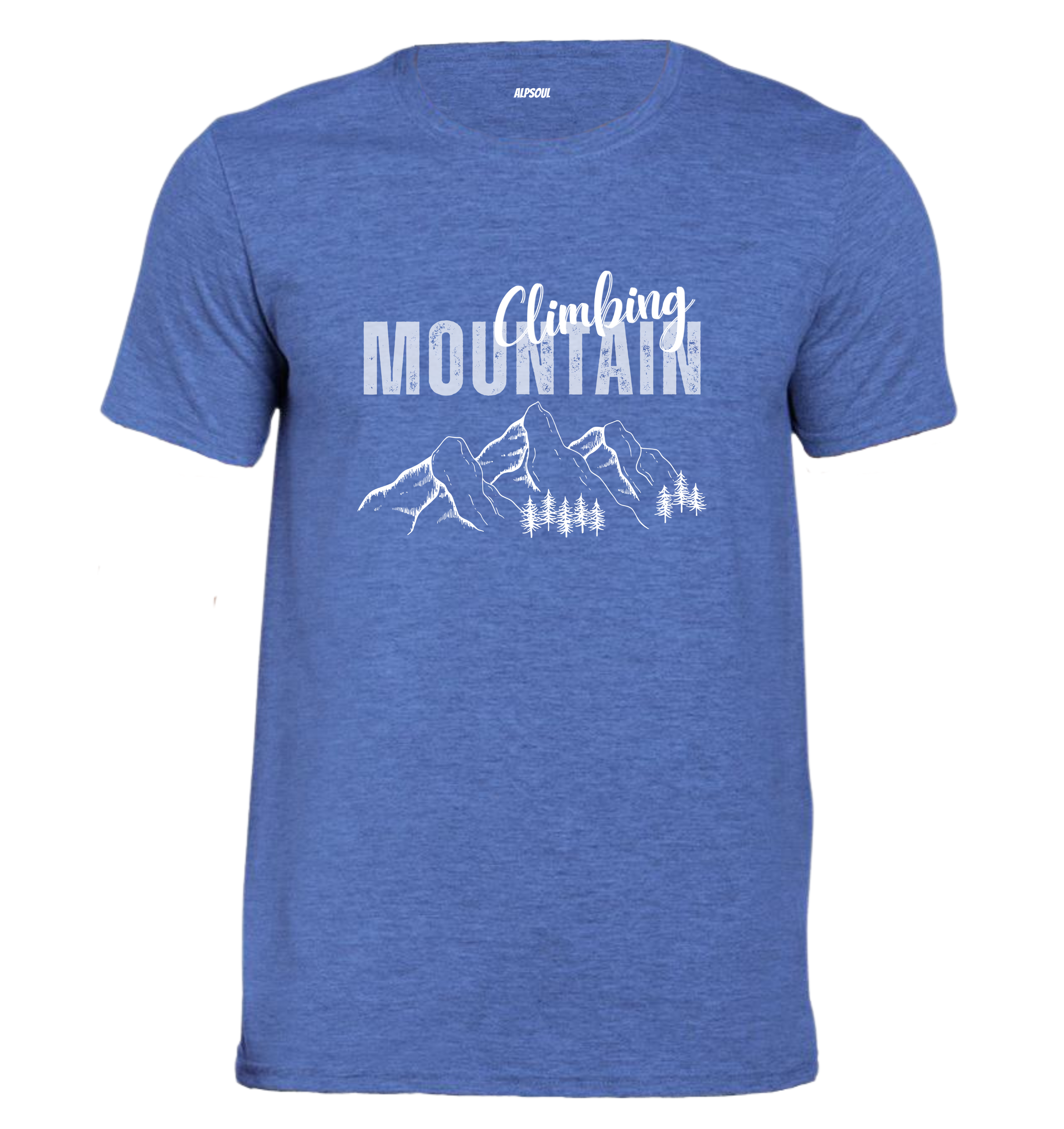 Climbing Mountain - T-shirt Uomo in Cotone Biologico