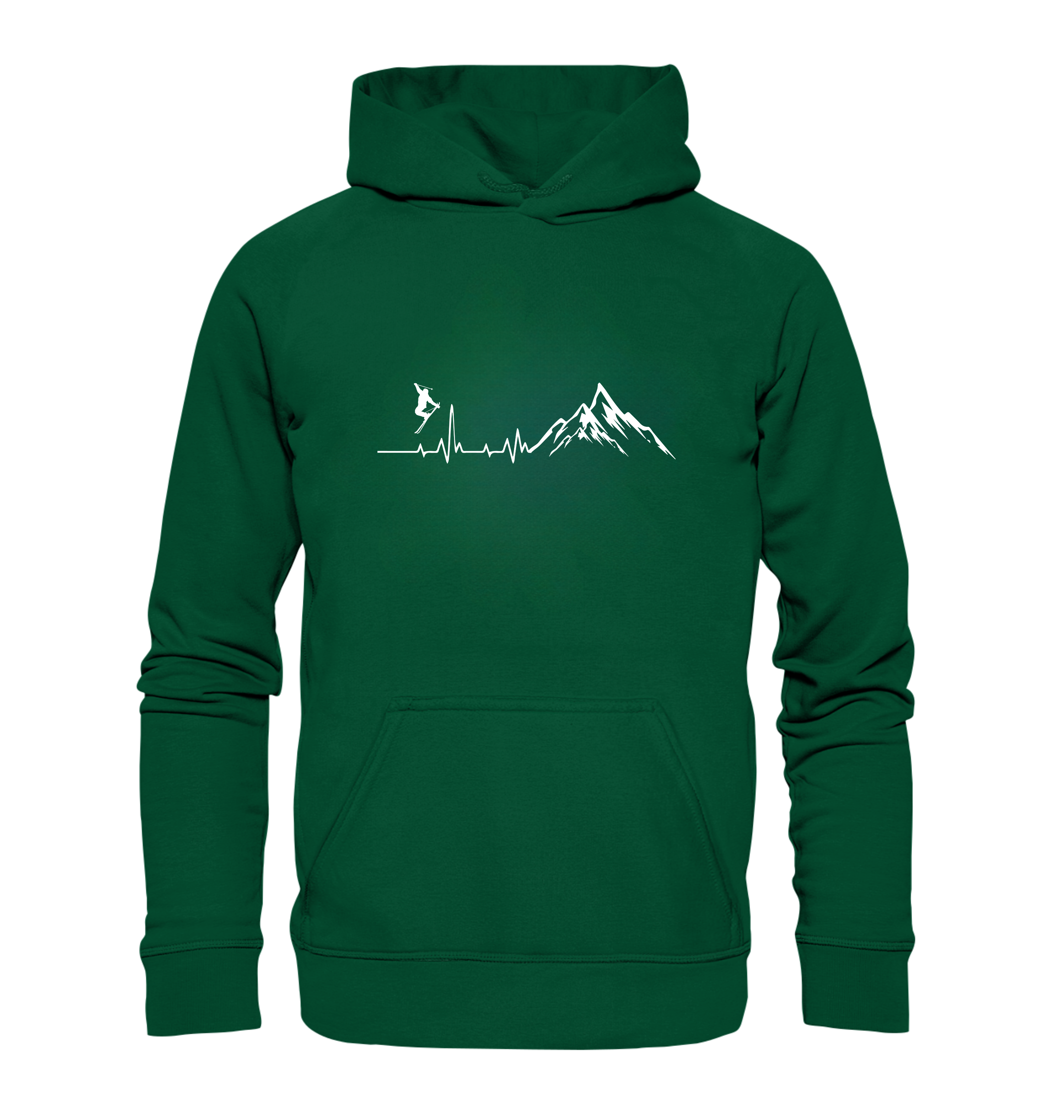 Ski heartbeat - Men's hoodie