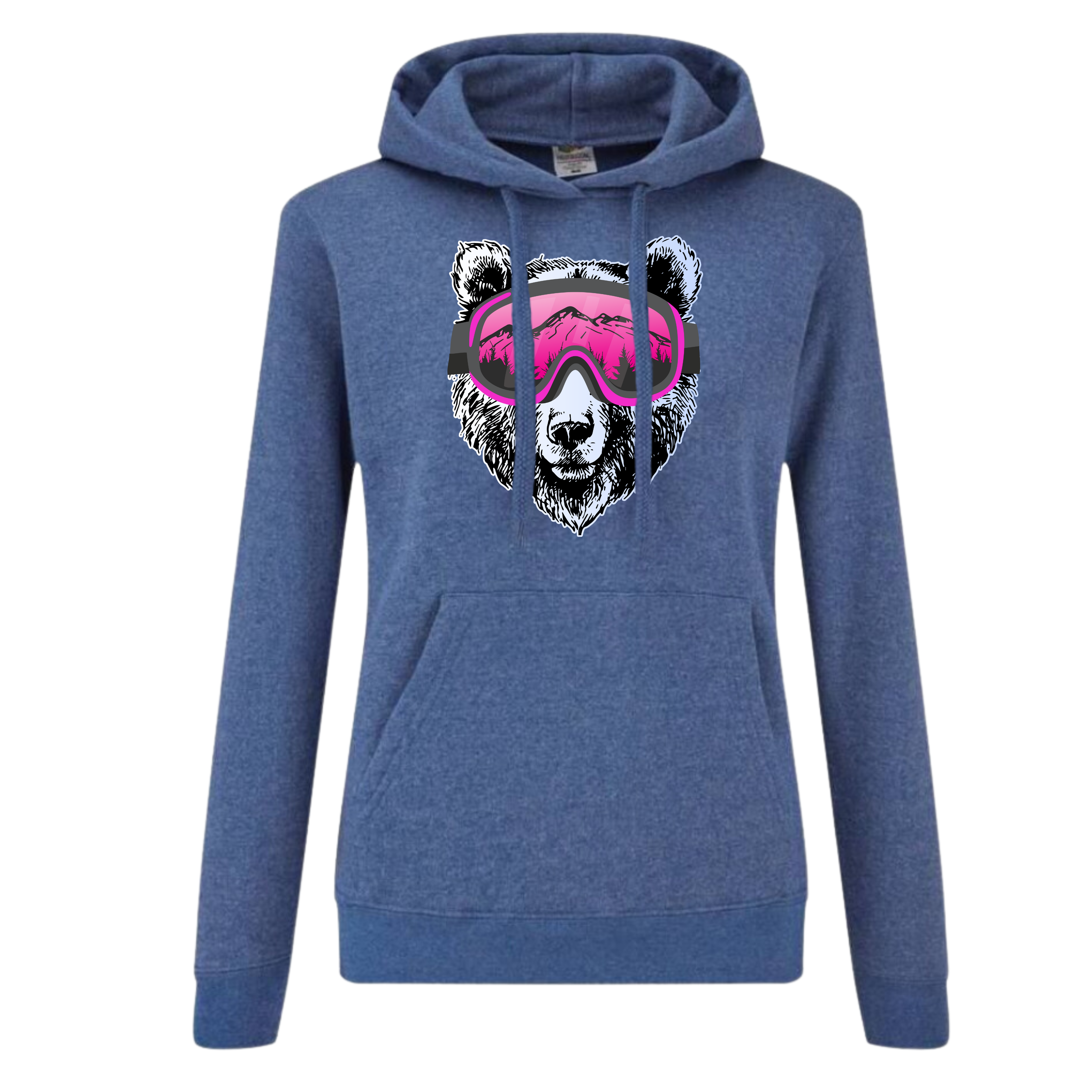 Orso con Occhiali da Sci - Felpa donna