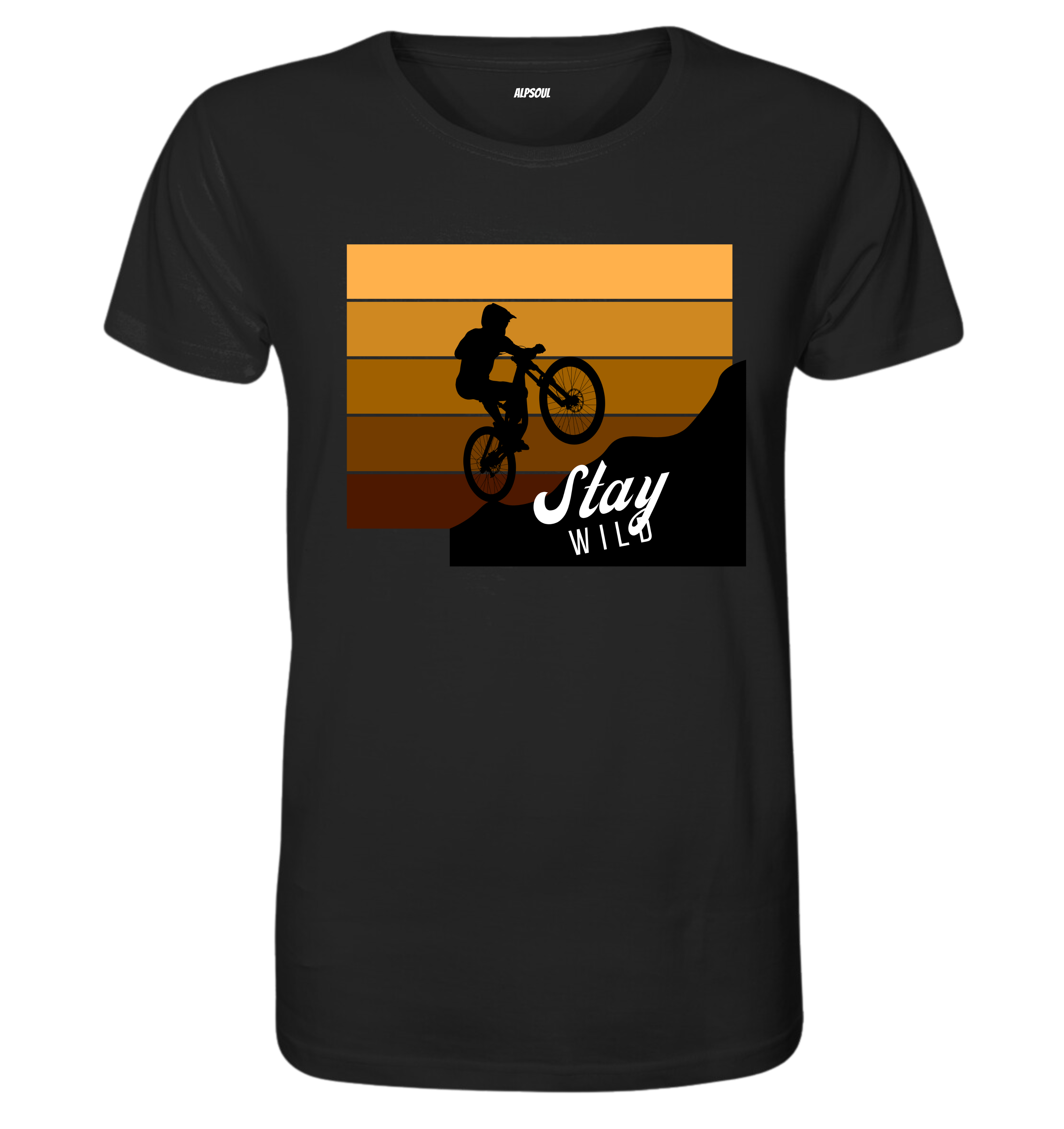 Stay wild - T-shirt Uomo in Cotone Biologico