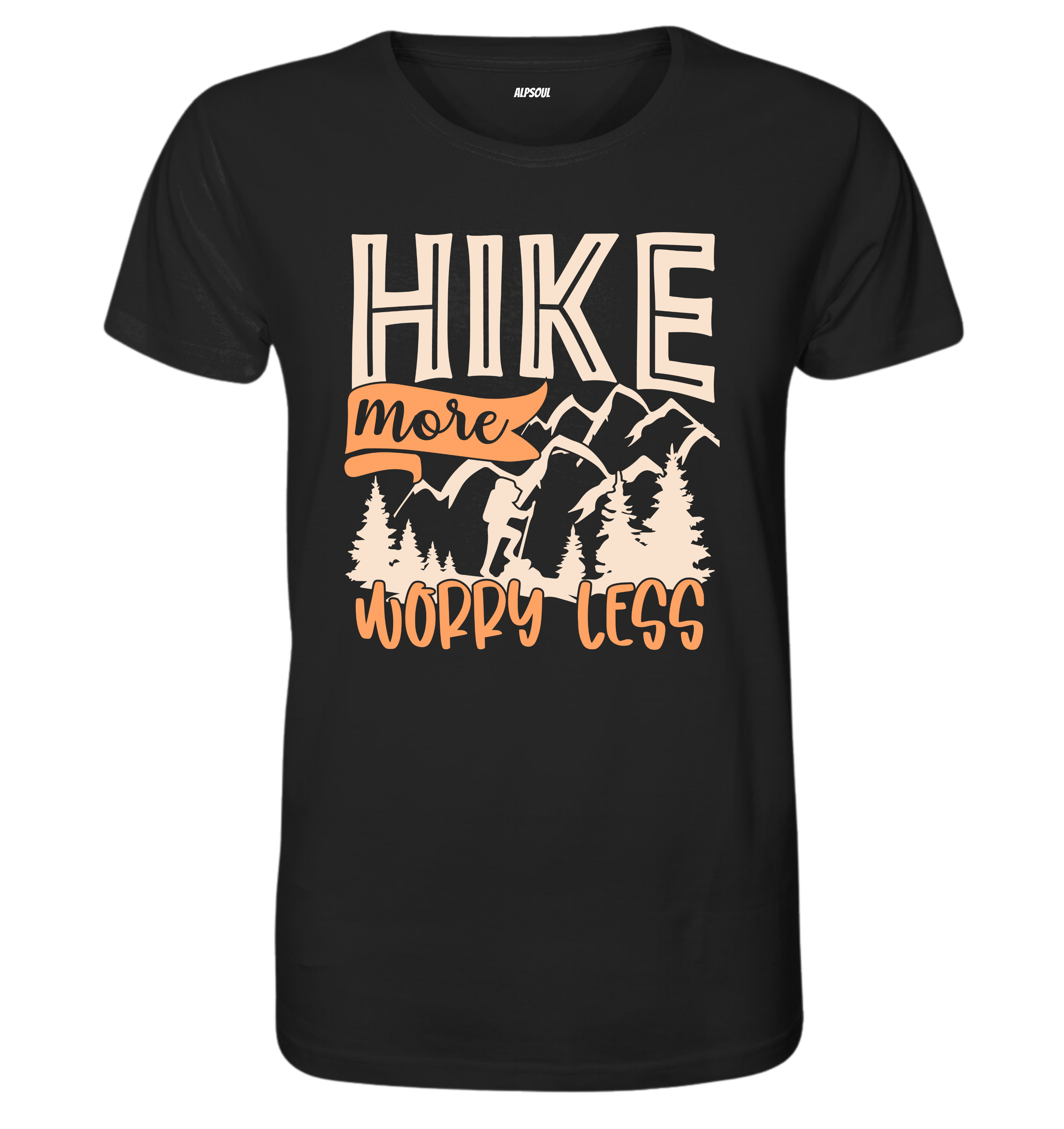 Hike more, worry less - T-shirt Uomo in Cotone Biologico