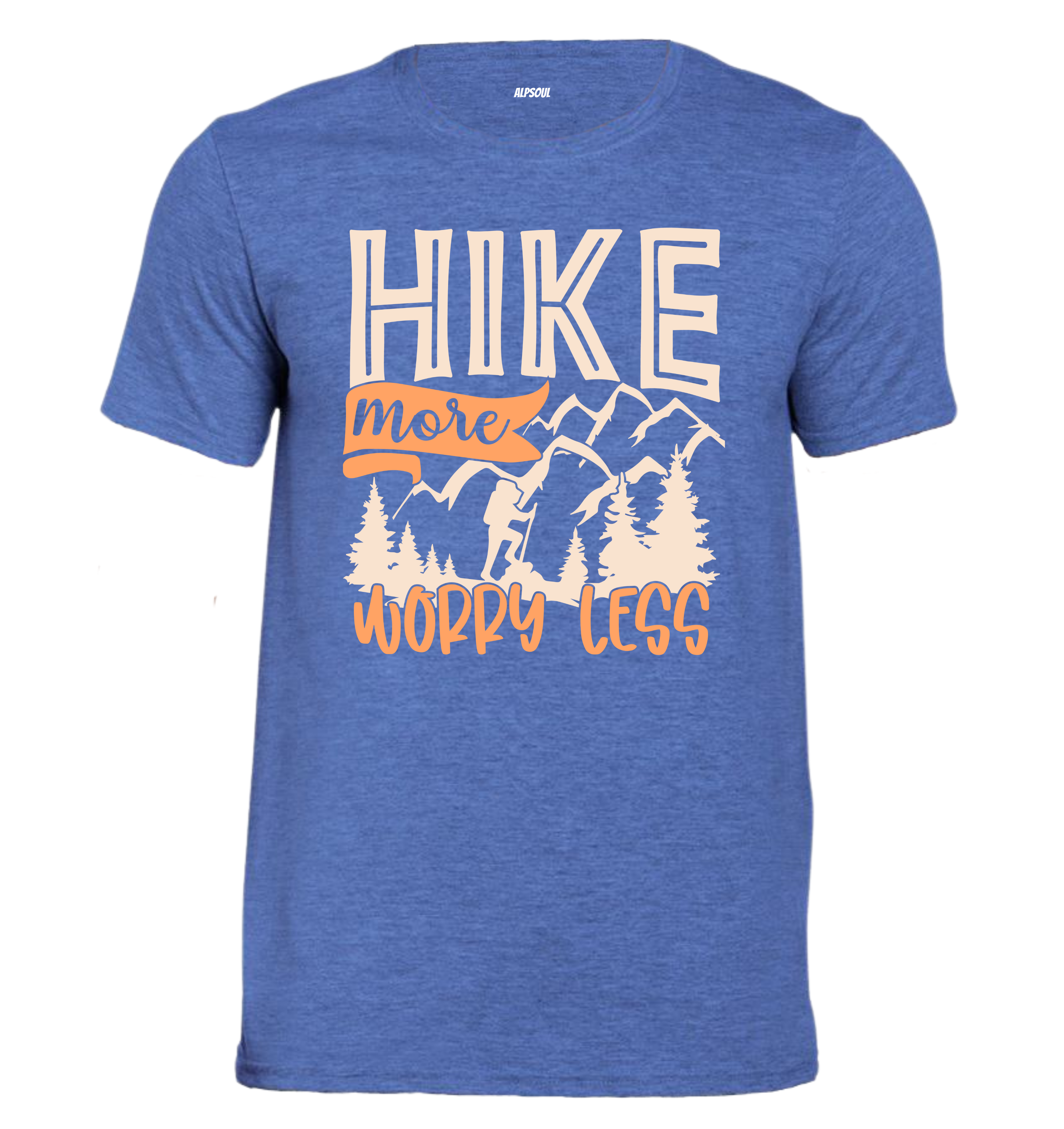 Hike more, worry less - T-shirt Uomo in Cotone Biologico