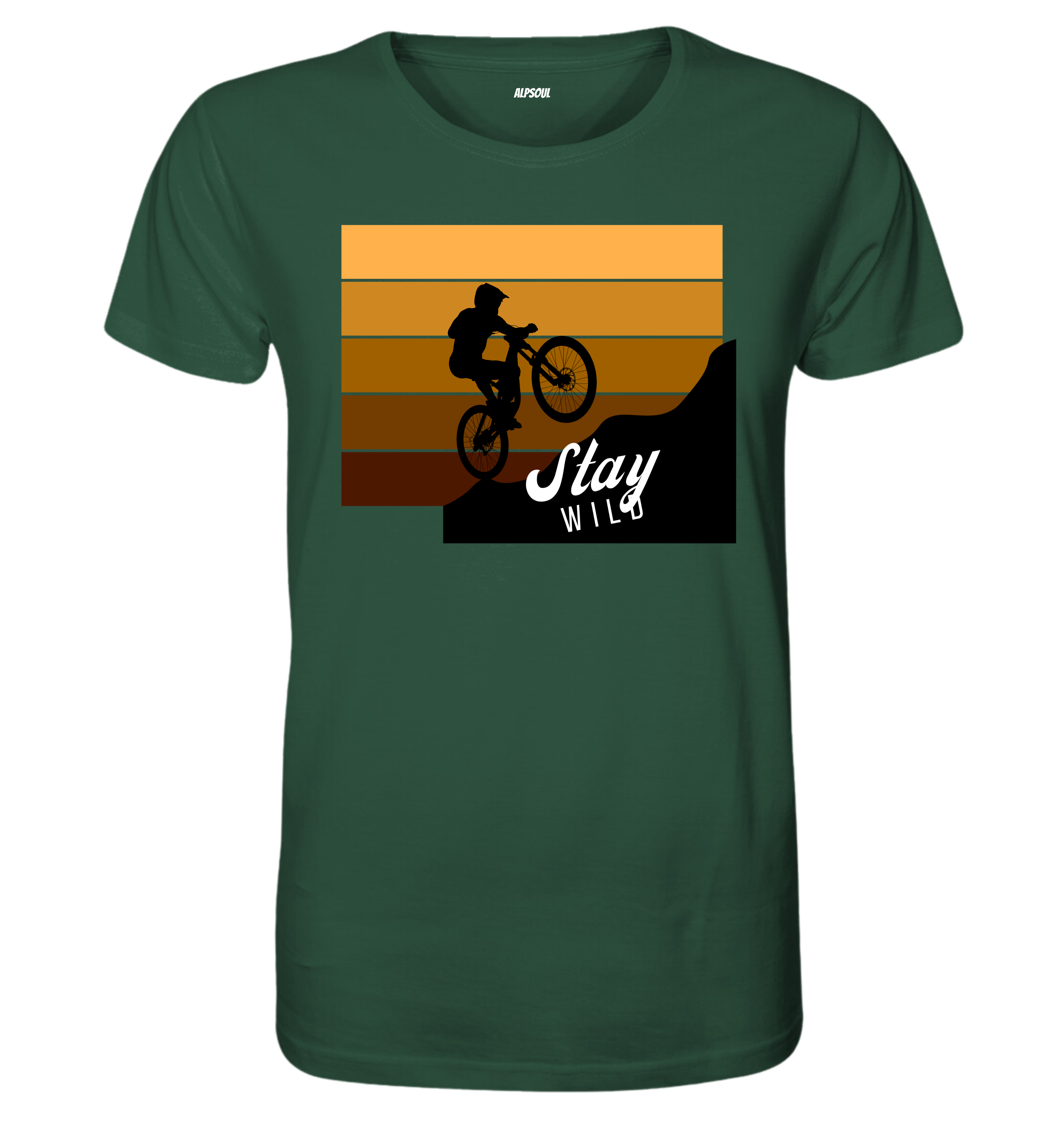 Stay wild - T-shirt Uomo in Cotone Biologico