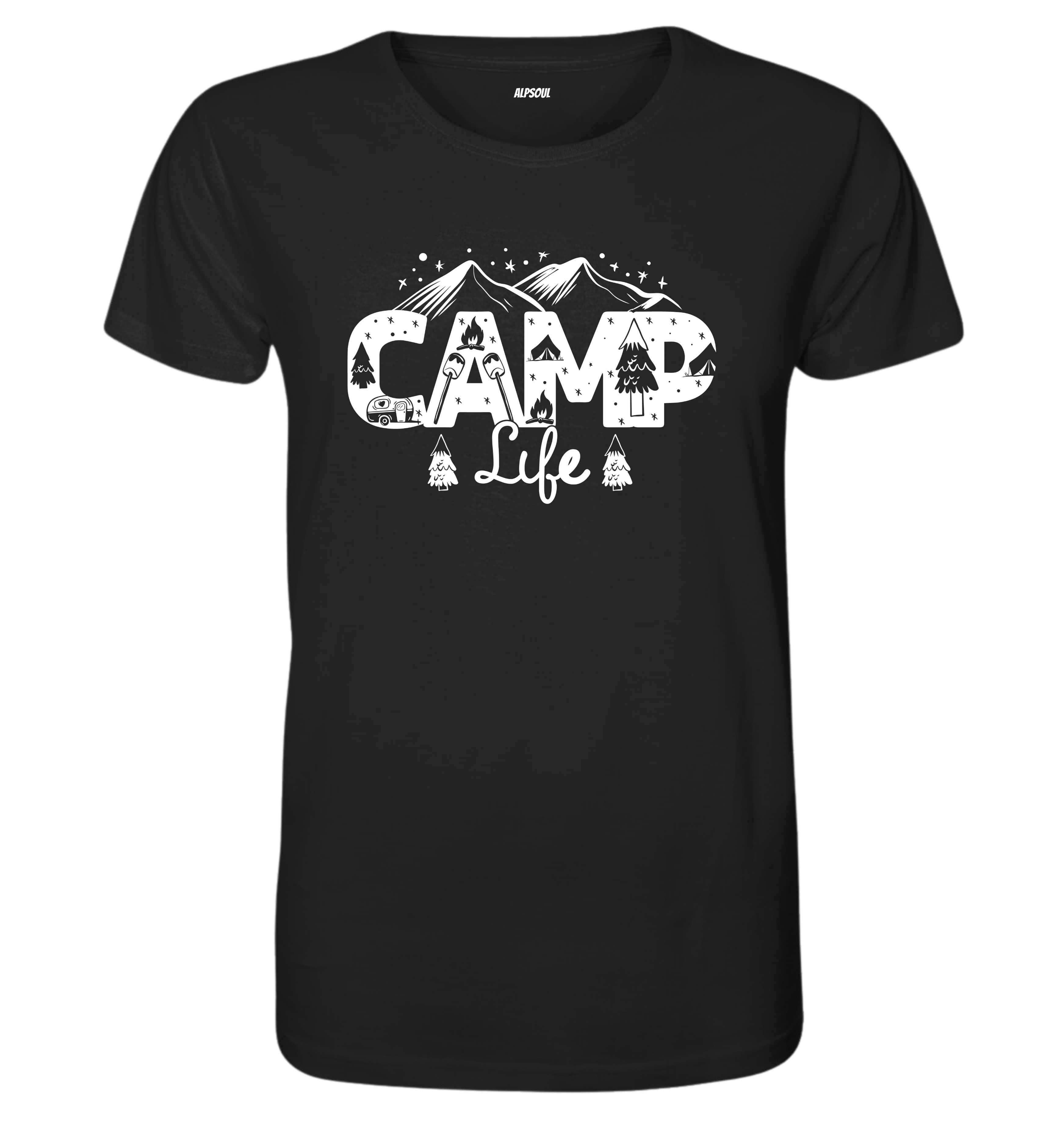 Camp Life - T-shirt Uomo in Cotone Biologico