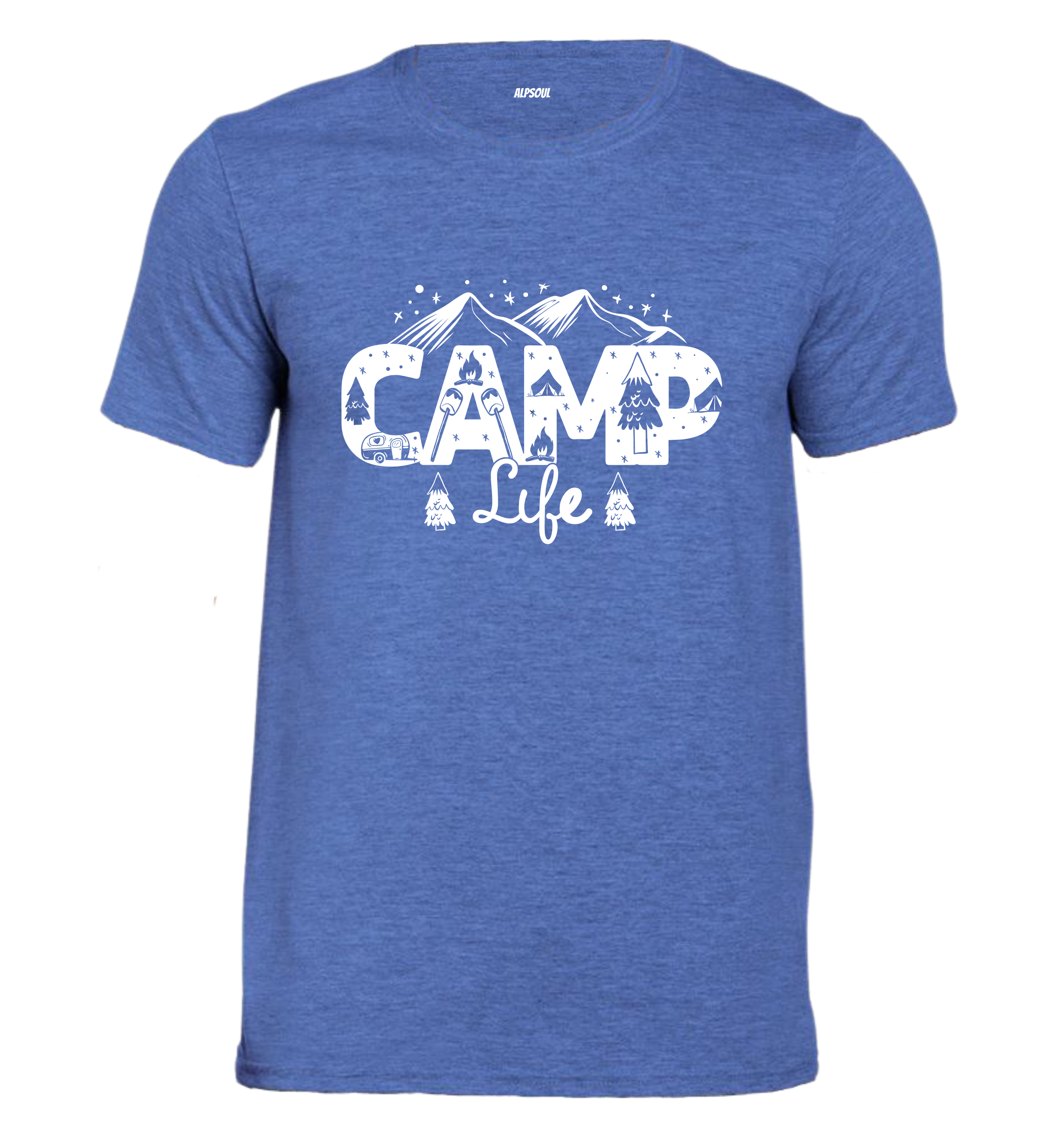 Camp Life - T-shirt Uomo in Cotone Biologico