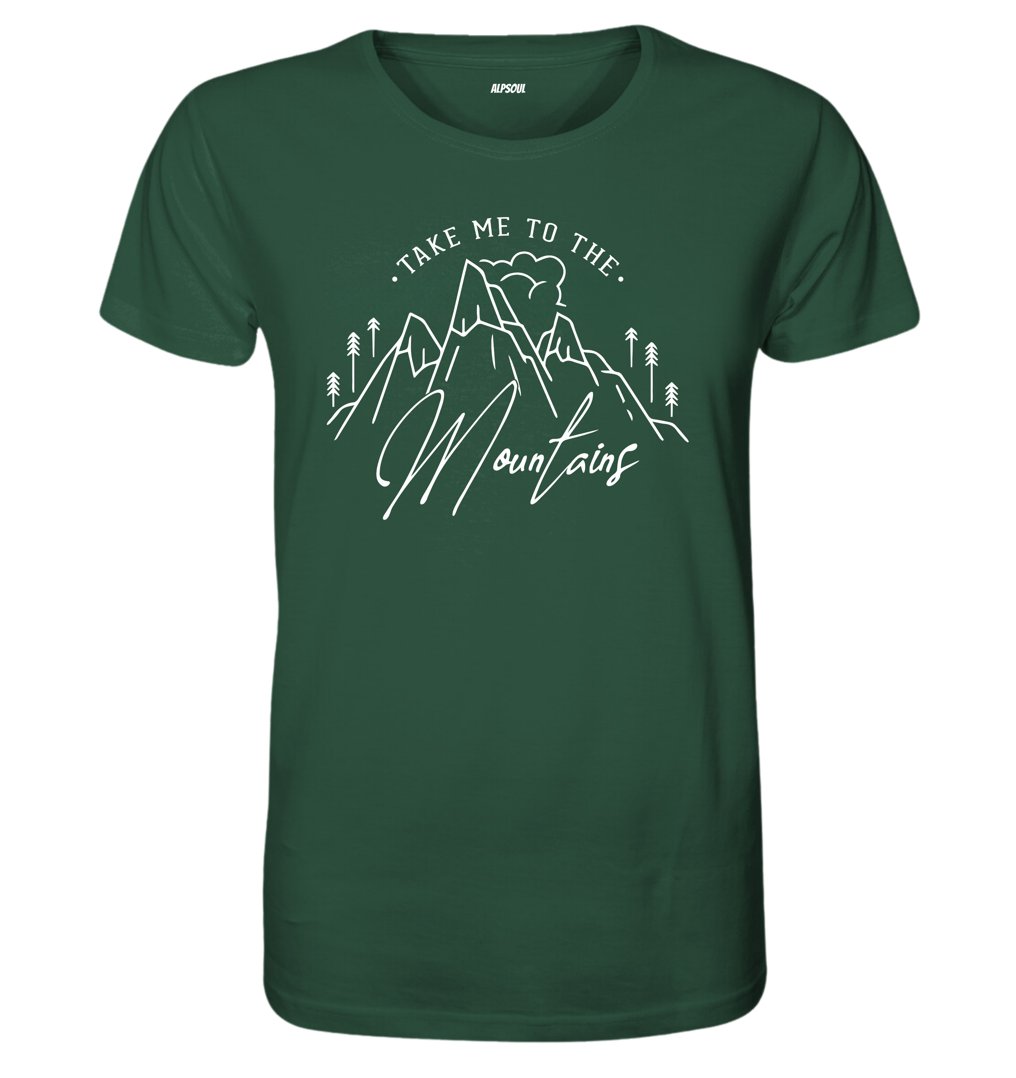 Take me to the mountains - T-shirt Uomo in Cotone Biologico
