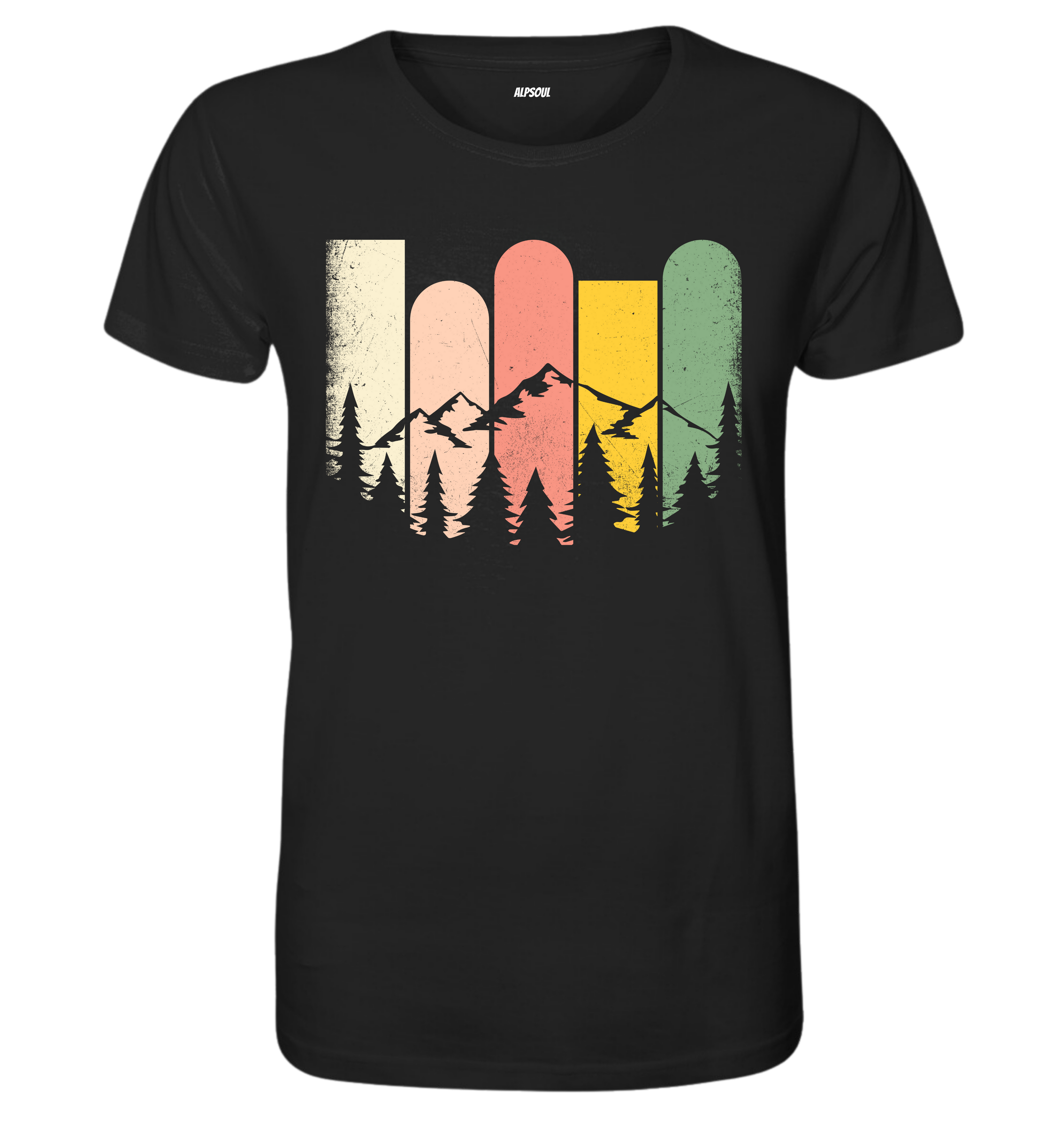 Mountains Retro - Men's Premium Organic T-Shirt