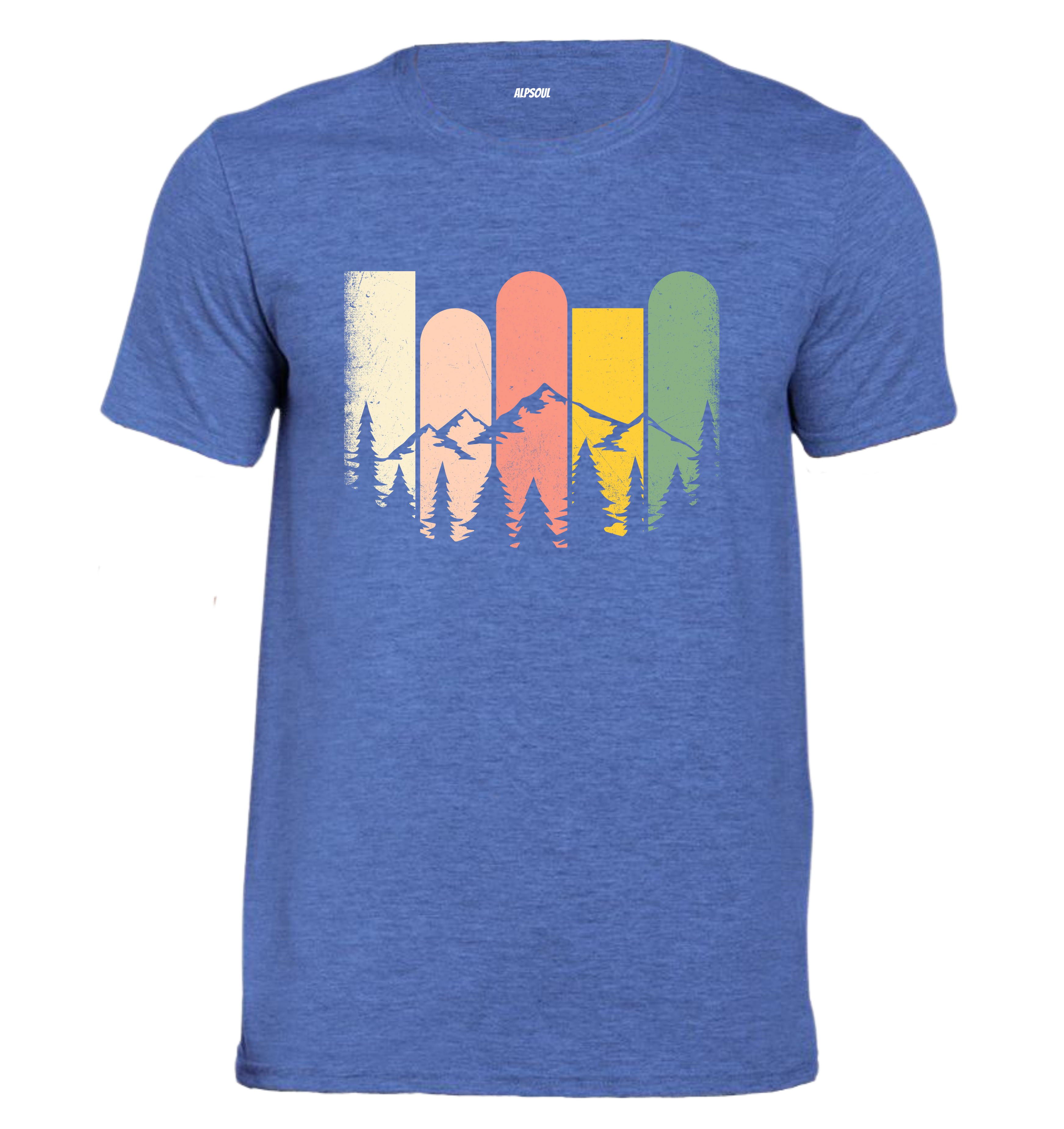 Montagna Vintage - T-shirt Uomo in Cotone Biologico