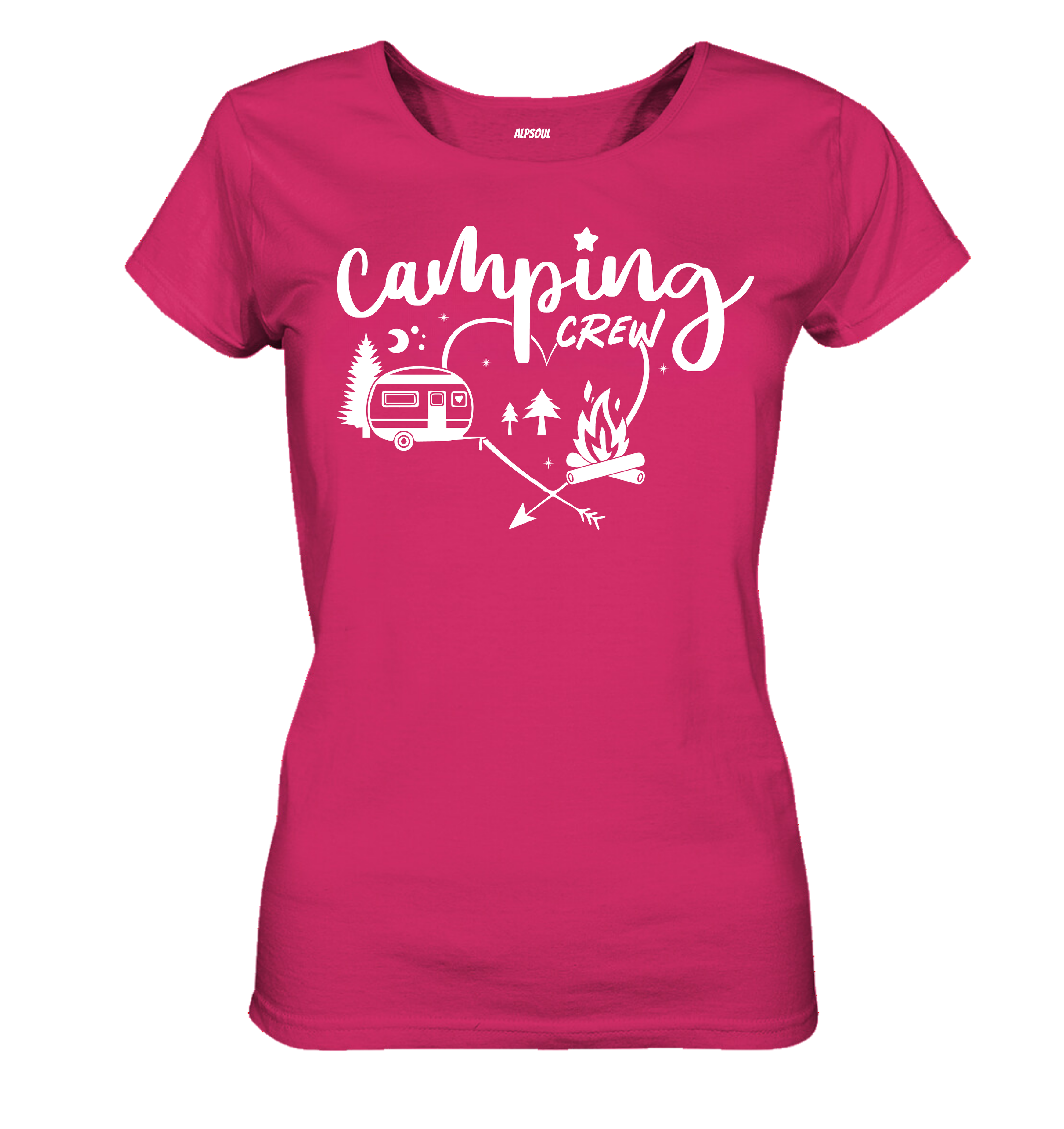 Camping Crew - T-shirt Donna in Cotone Biologico