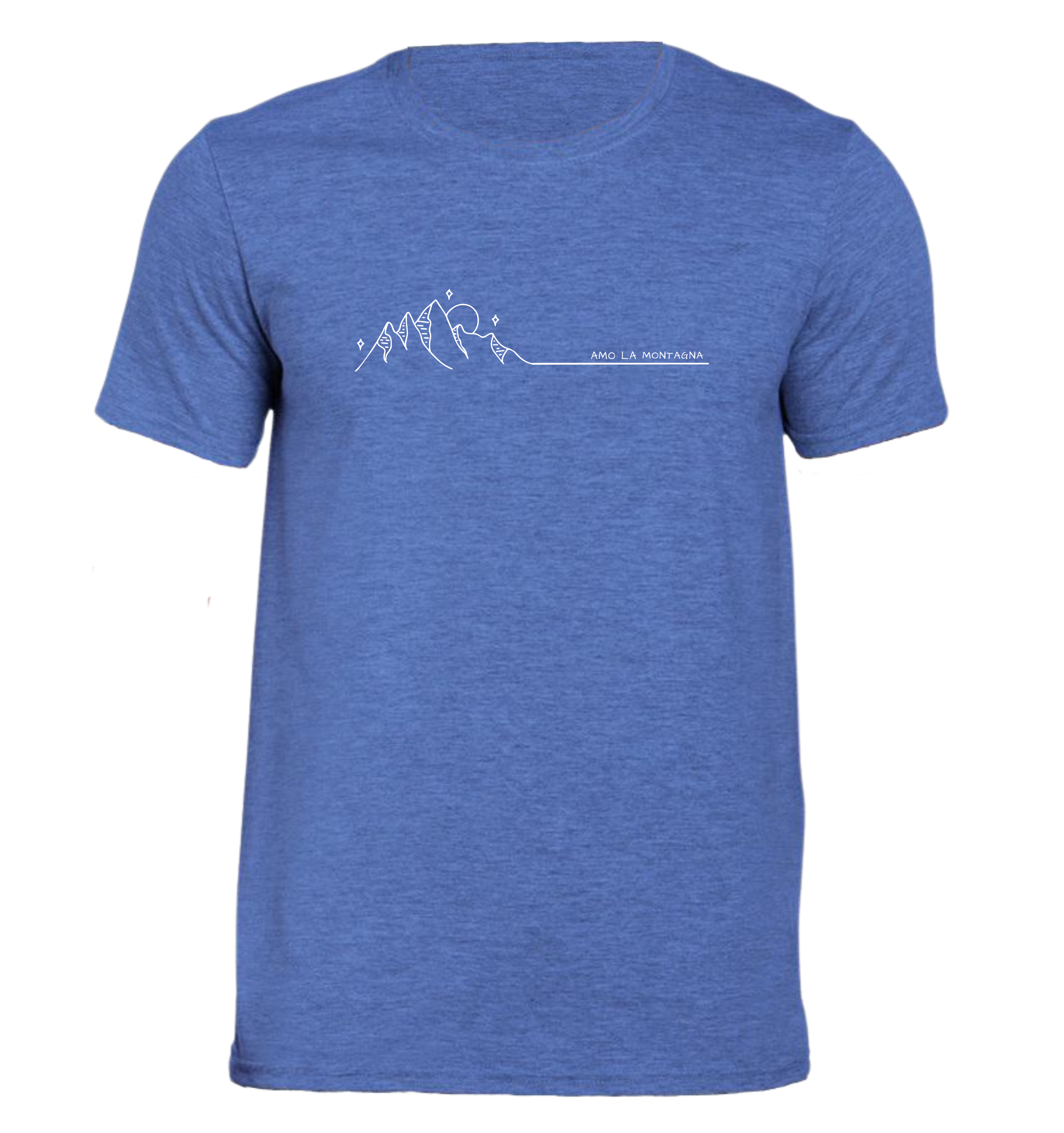 Amo la Montagna semplice - T-shirt Uomo in Cotone Biologico