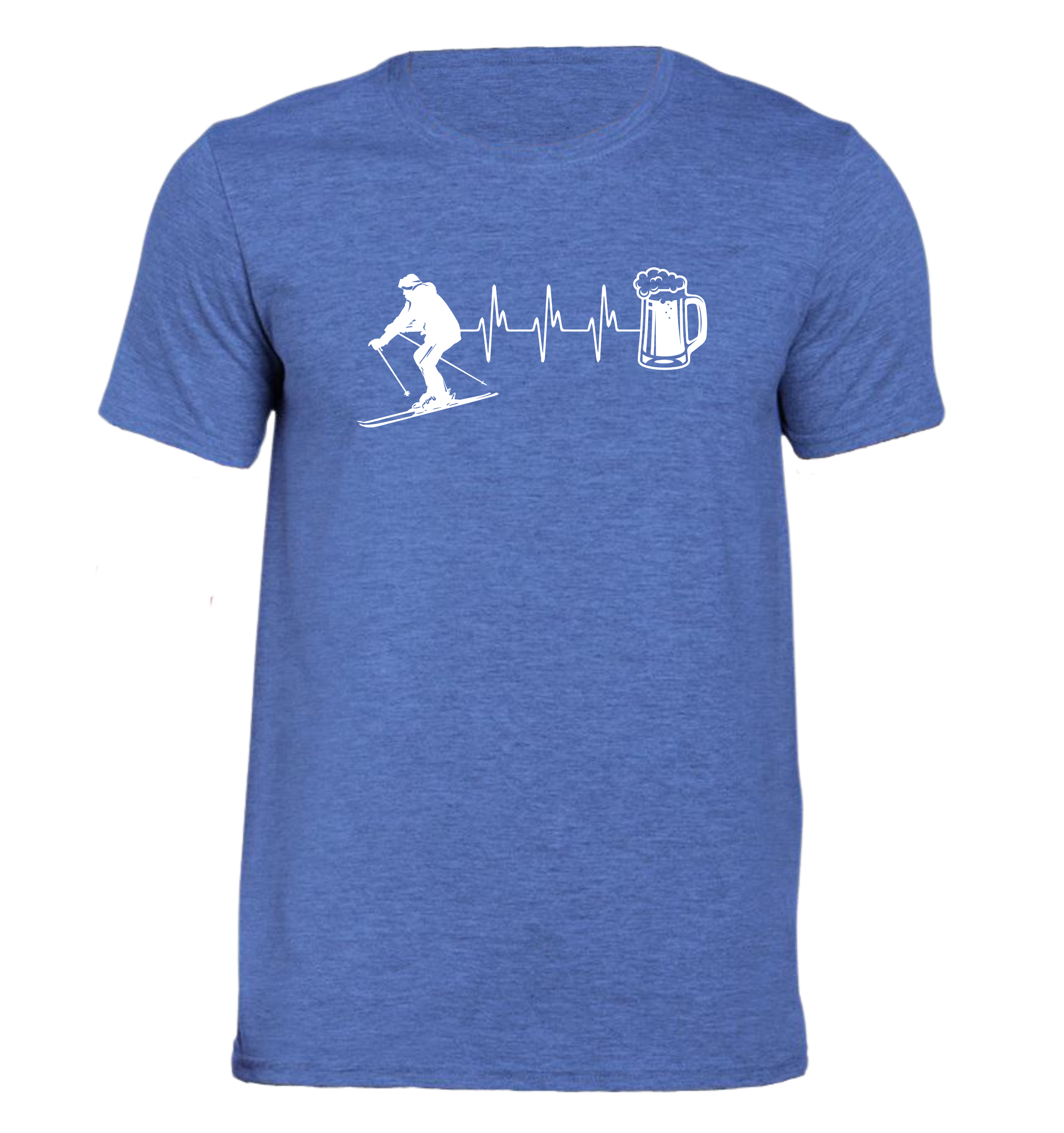 Battito Montagna & Sci - T-shirt Uomo in Cotone Biologico