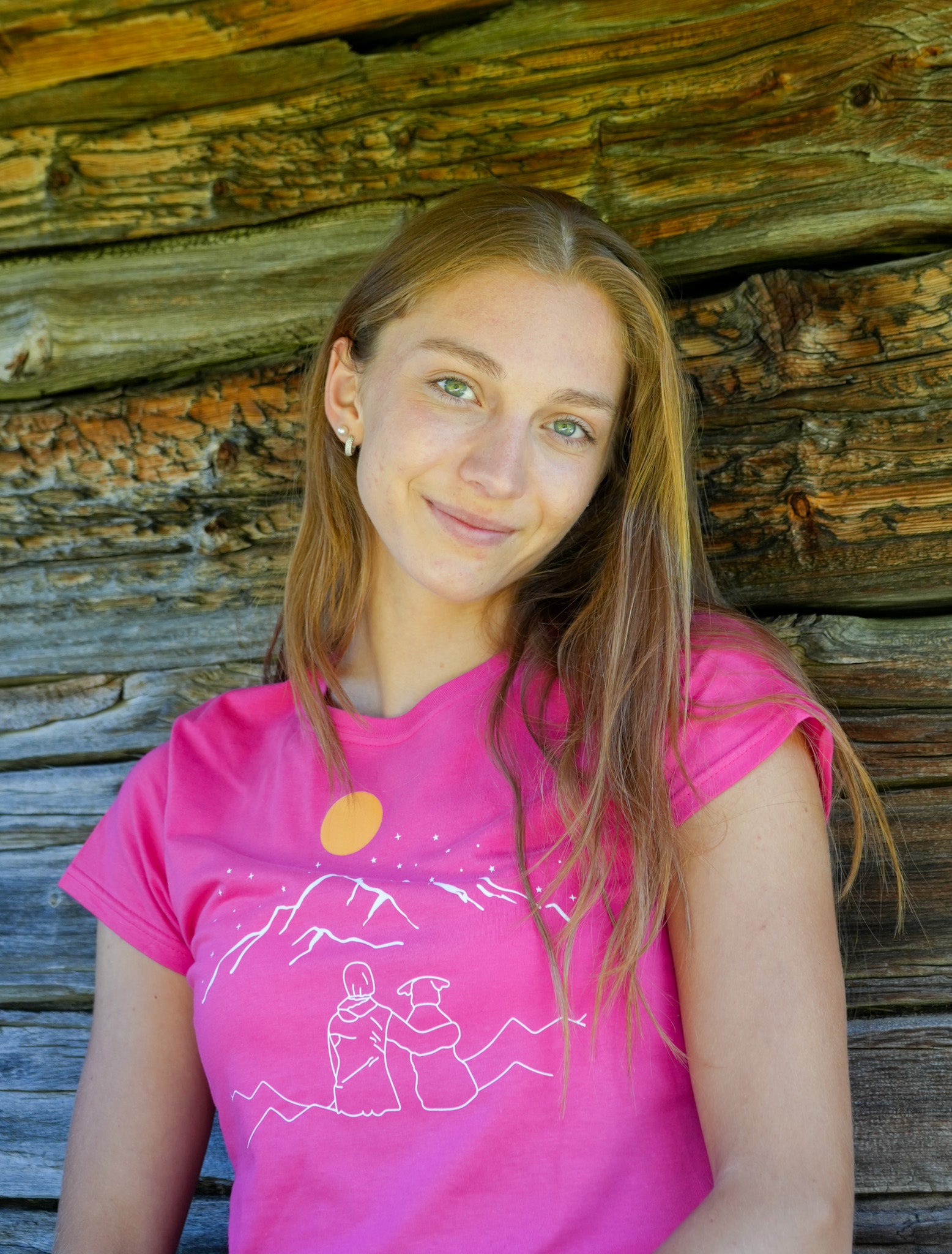 In montagna con il mio cane - T-shirt Donna in Cotone Biologico