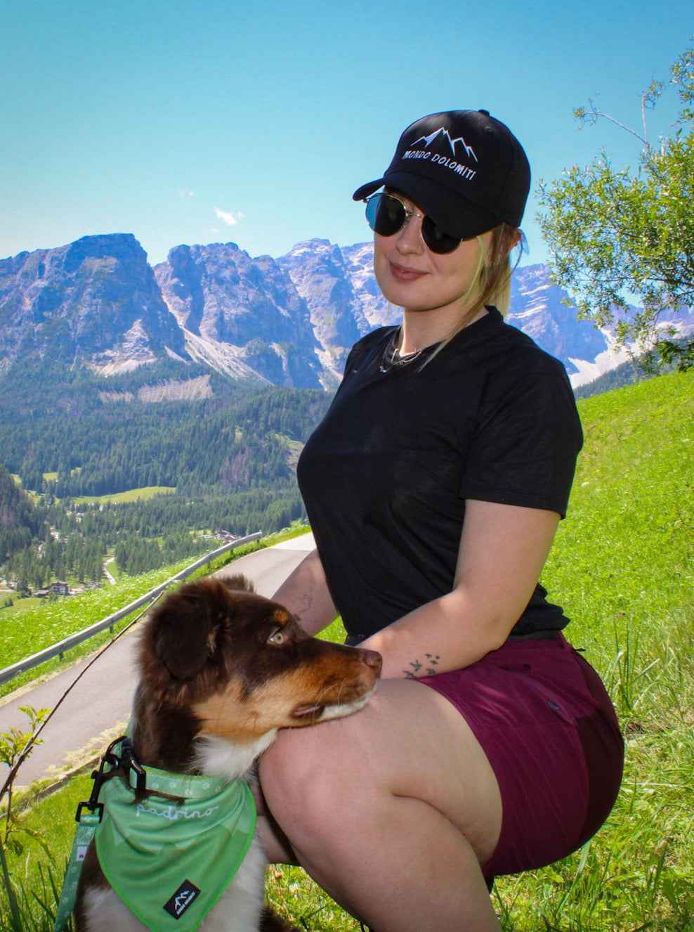 Guinzaglio + collare + bandana per cani