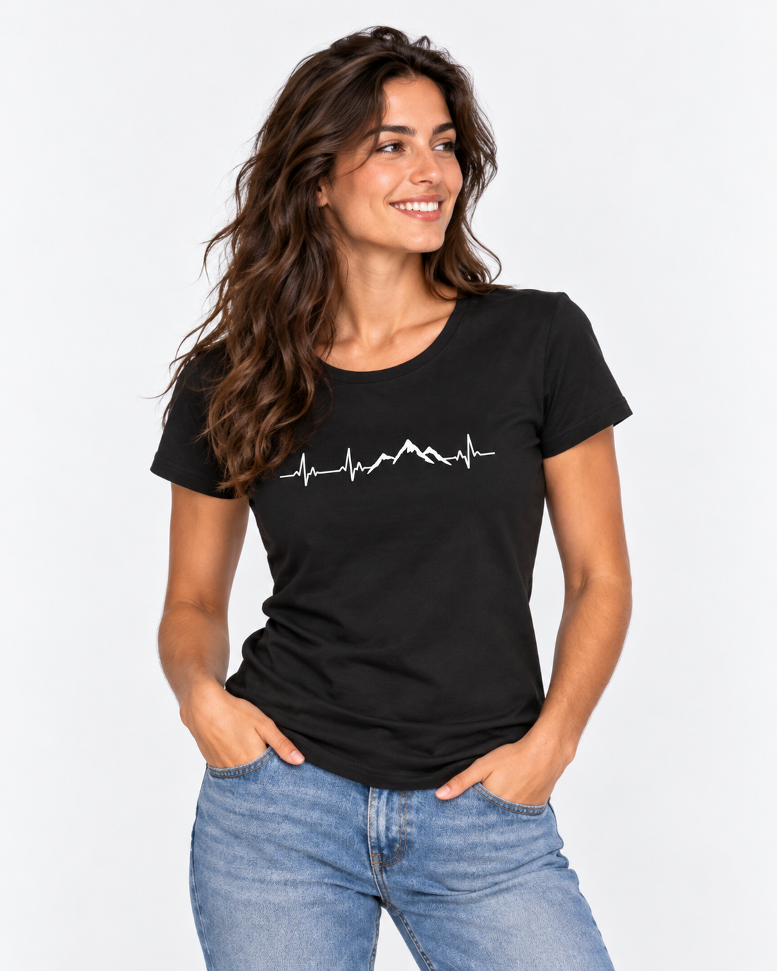 Battito Montagna - T-shirt Donna in Cotone Biologico