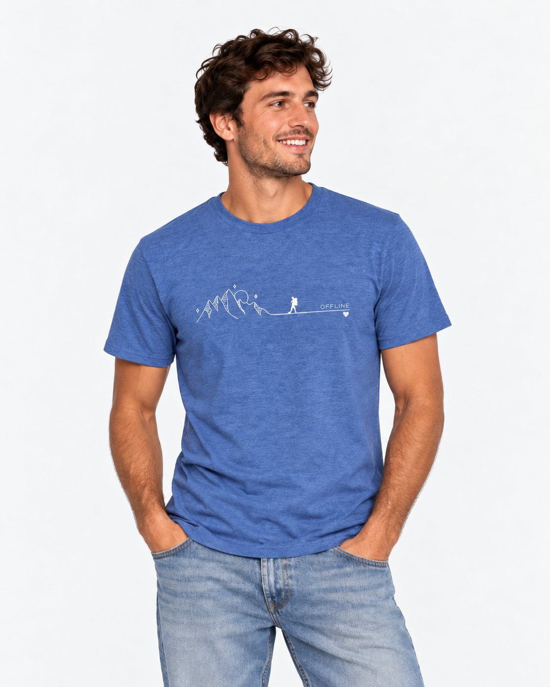 Offline - T-shirt Uomo in Cotone Biologico