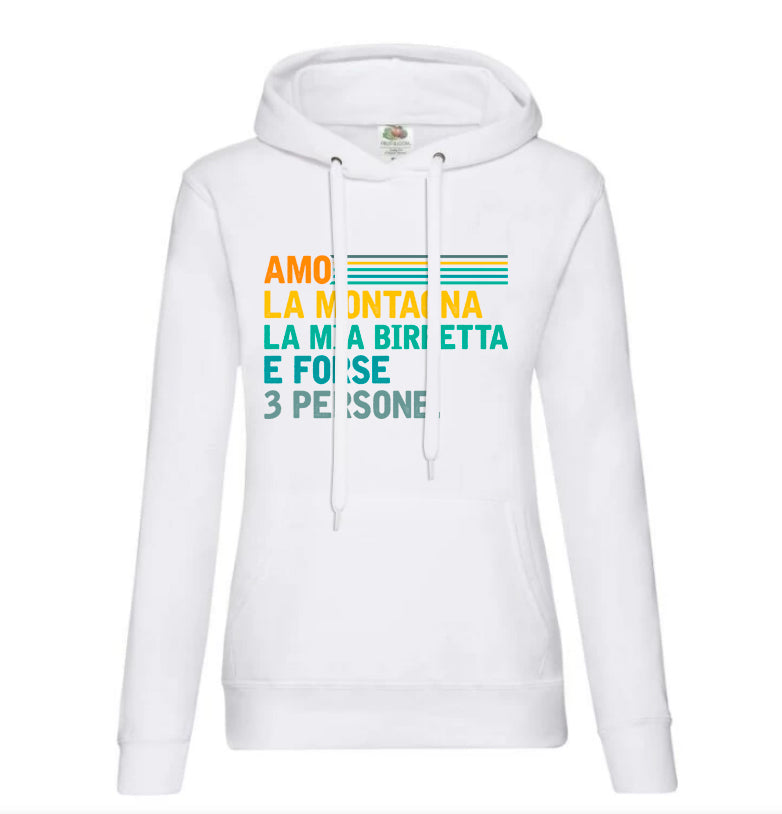 Amo la montagna e la mia birretta - Felpa Donna