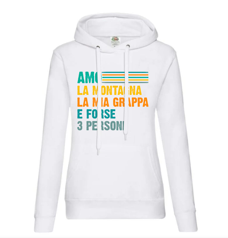 Amo la montagna e la mia grappa - Women's hoodie