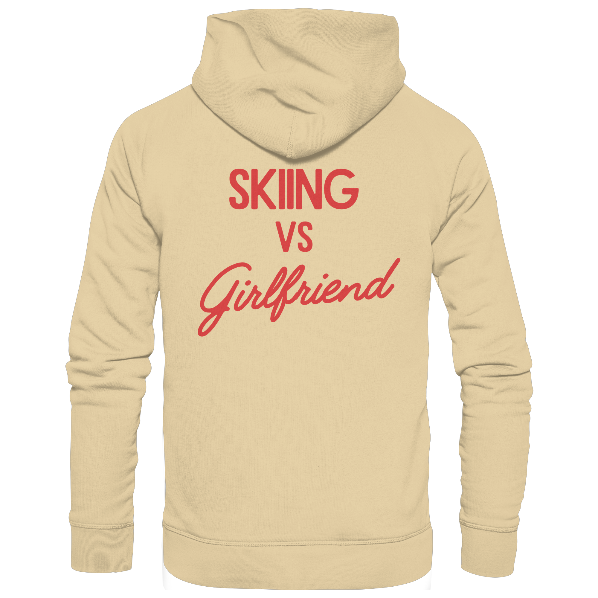 Skiing vs Girlfriend - Basic Unisex Hoodie