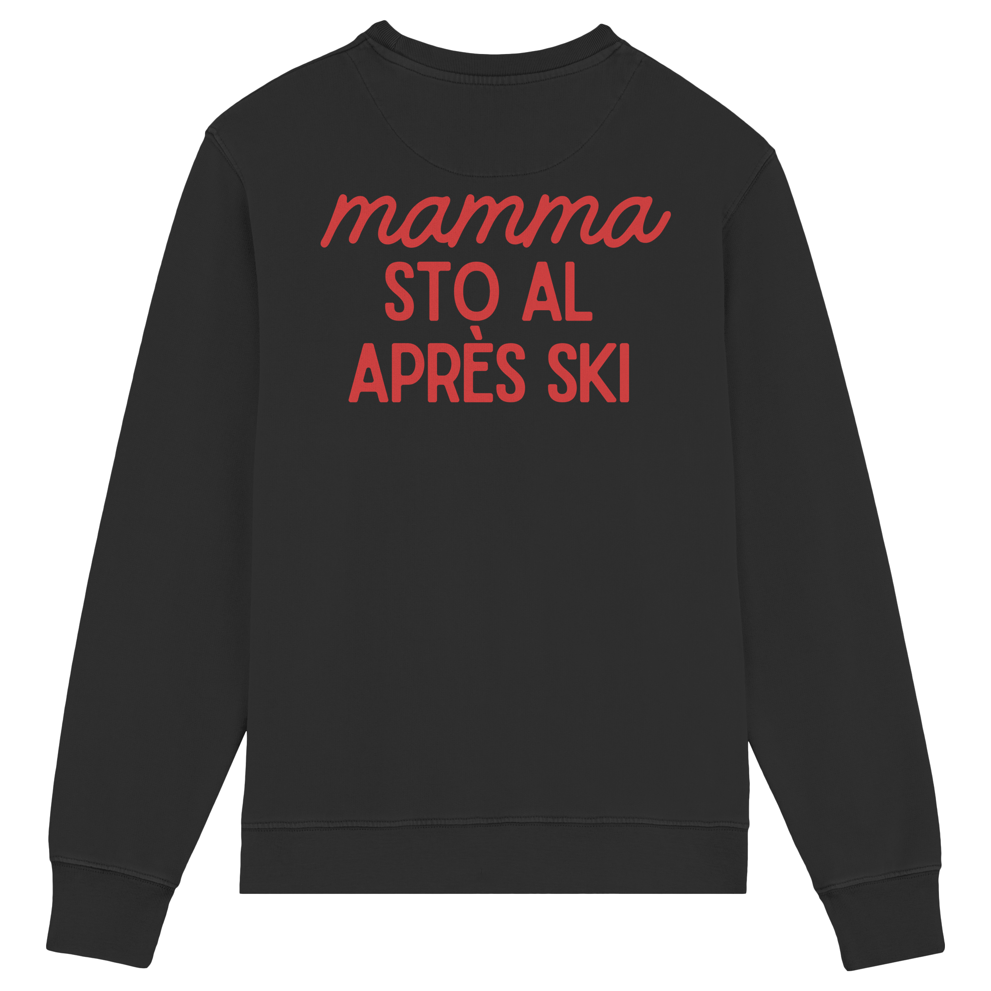 Mama, ich bin beim Après-Ski – Unisex-Rundhalsausschnitt aus Bio-Baumwolle
