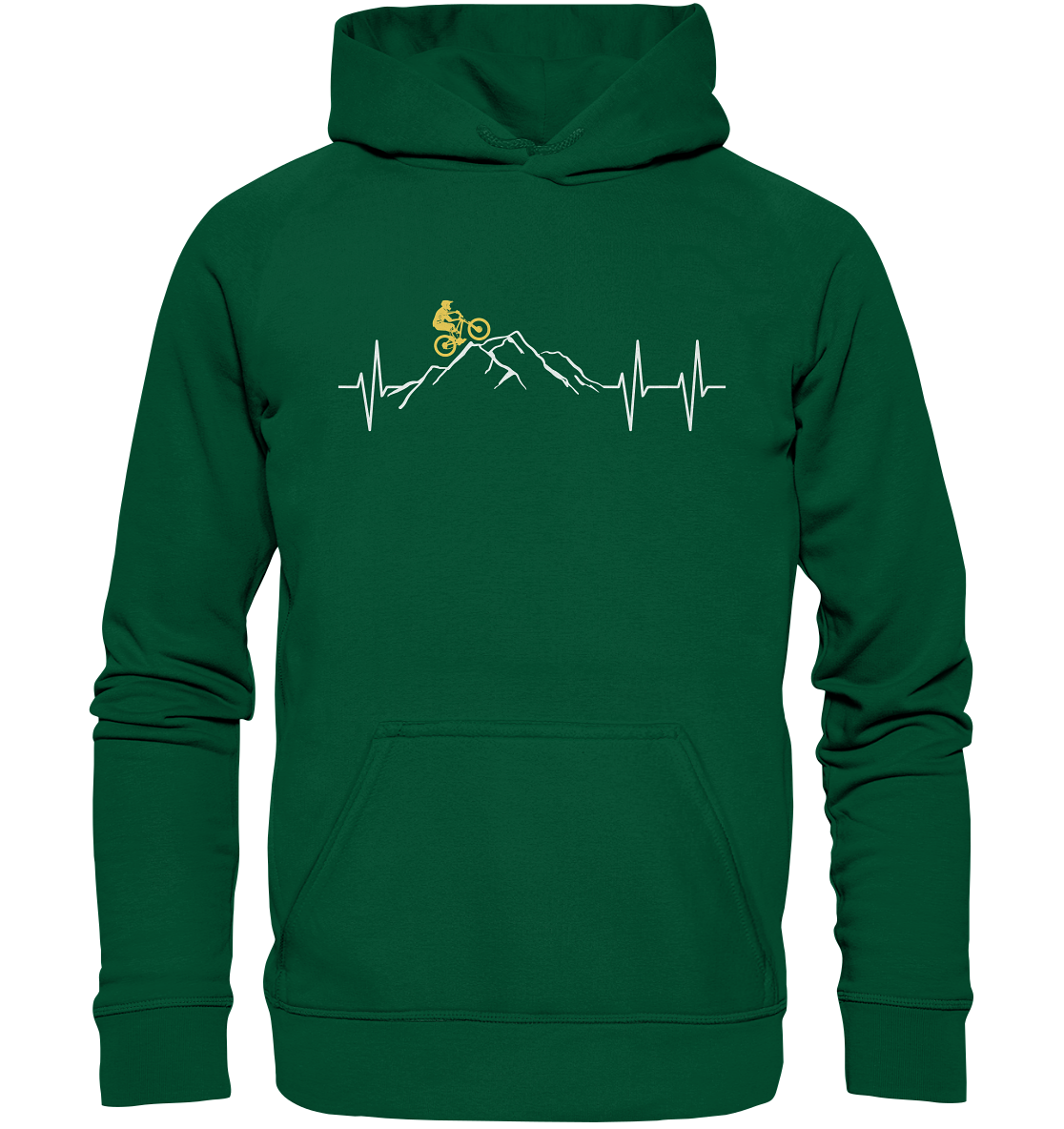 In montagna con bici - Men's hoodie