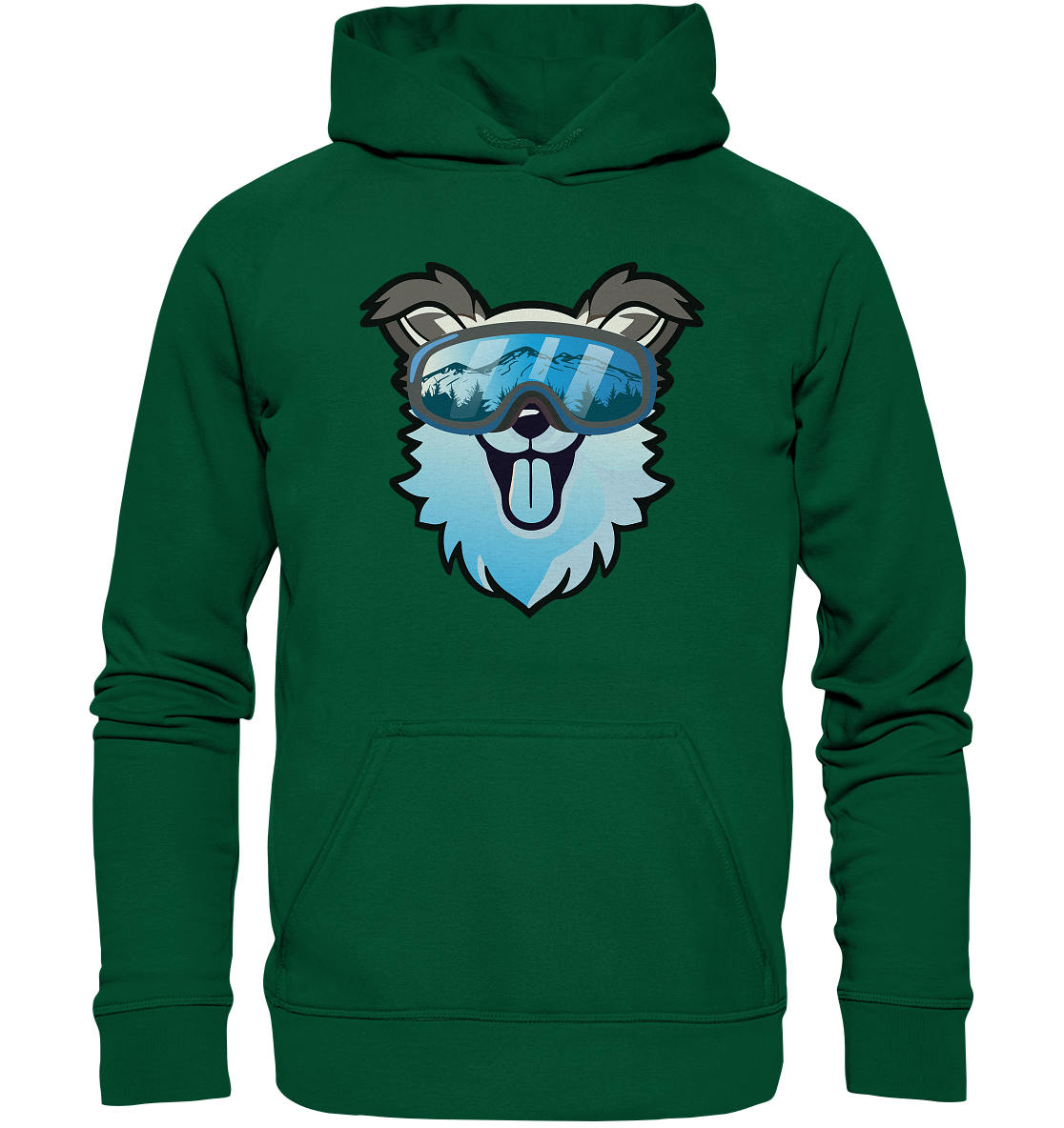 Cane con Occhiali da Sci - Felpa uomo