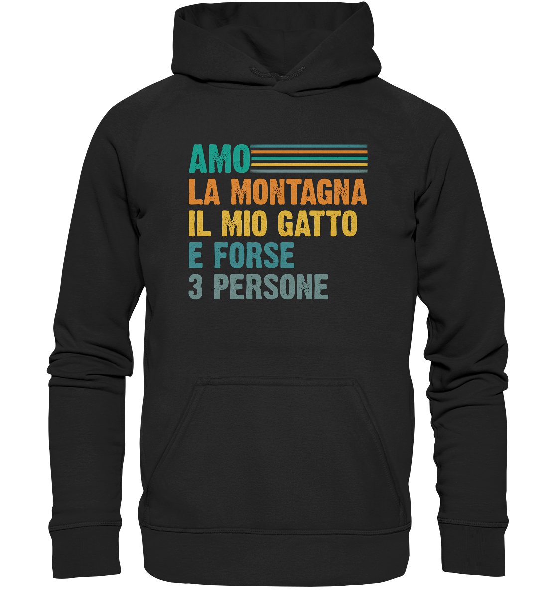 Amo la Montagna e il Mio Gatto - Felpa uomo