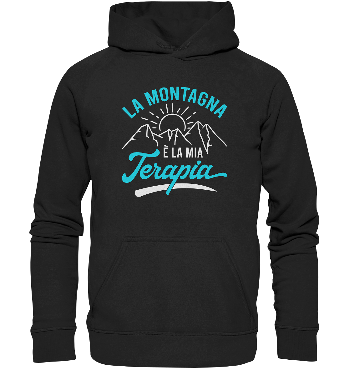 La montagna è la mia terapia - Men's hoodie