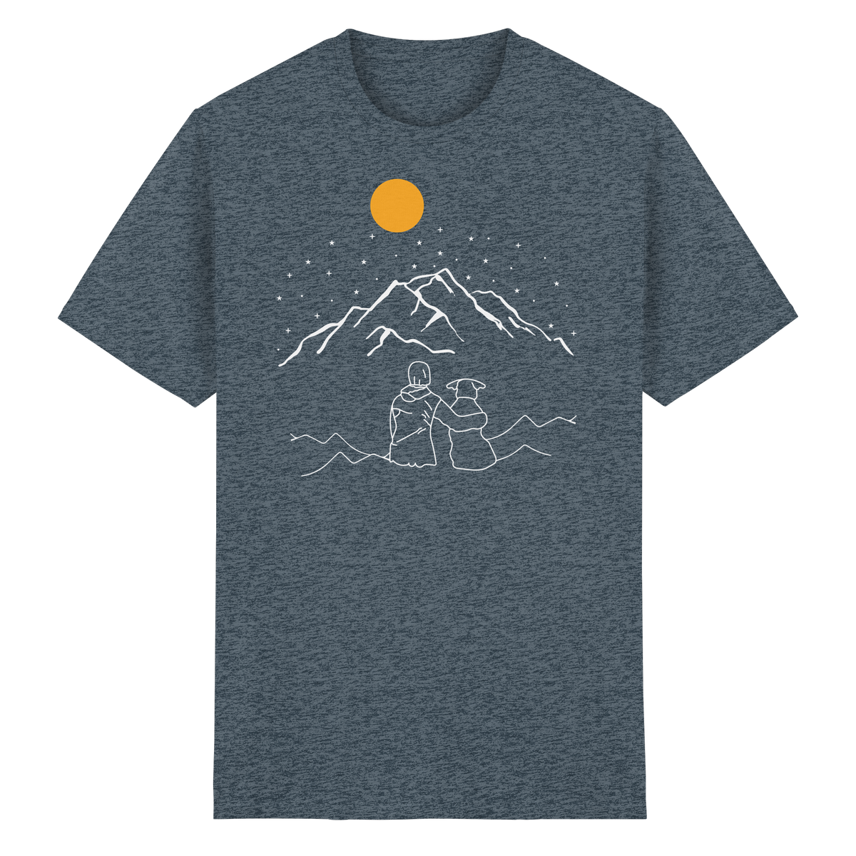In montagna con il mio cane - T-shirt unisex in cottone biologico