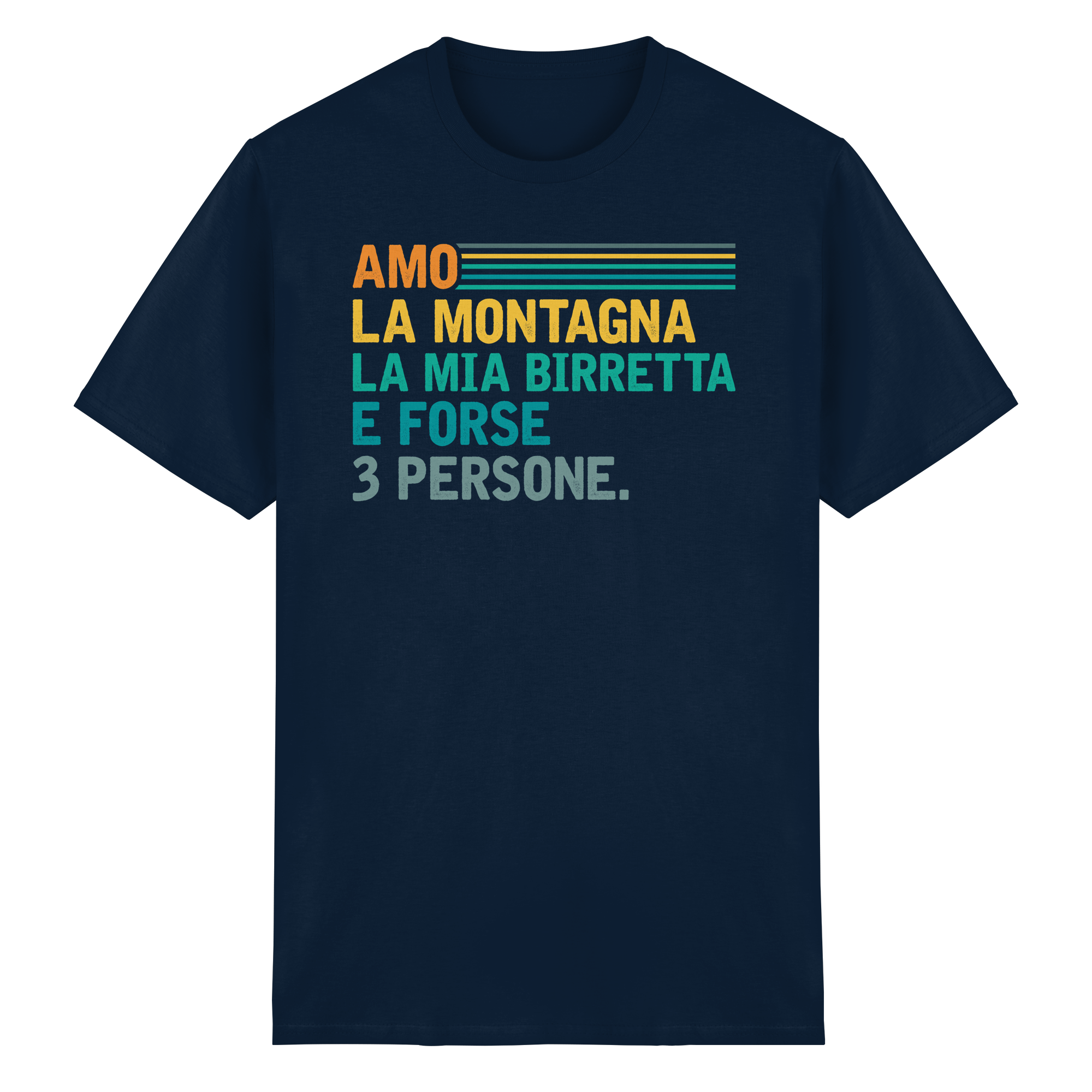 Amo la montagna e la mia Birretta - T-shirt unisex in cottone biologico