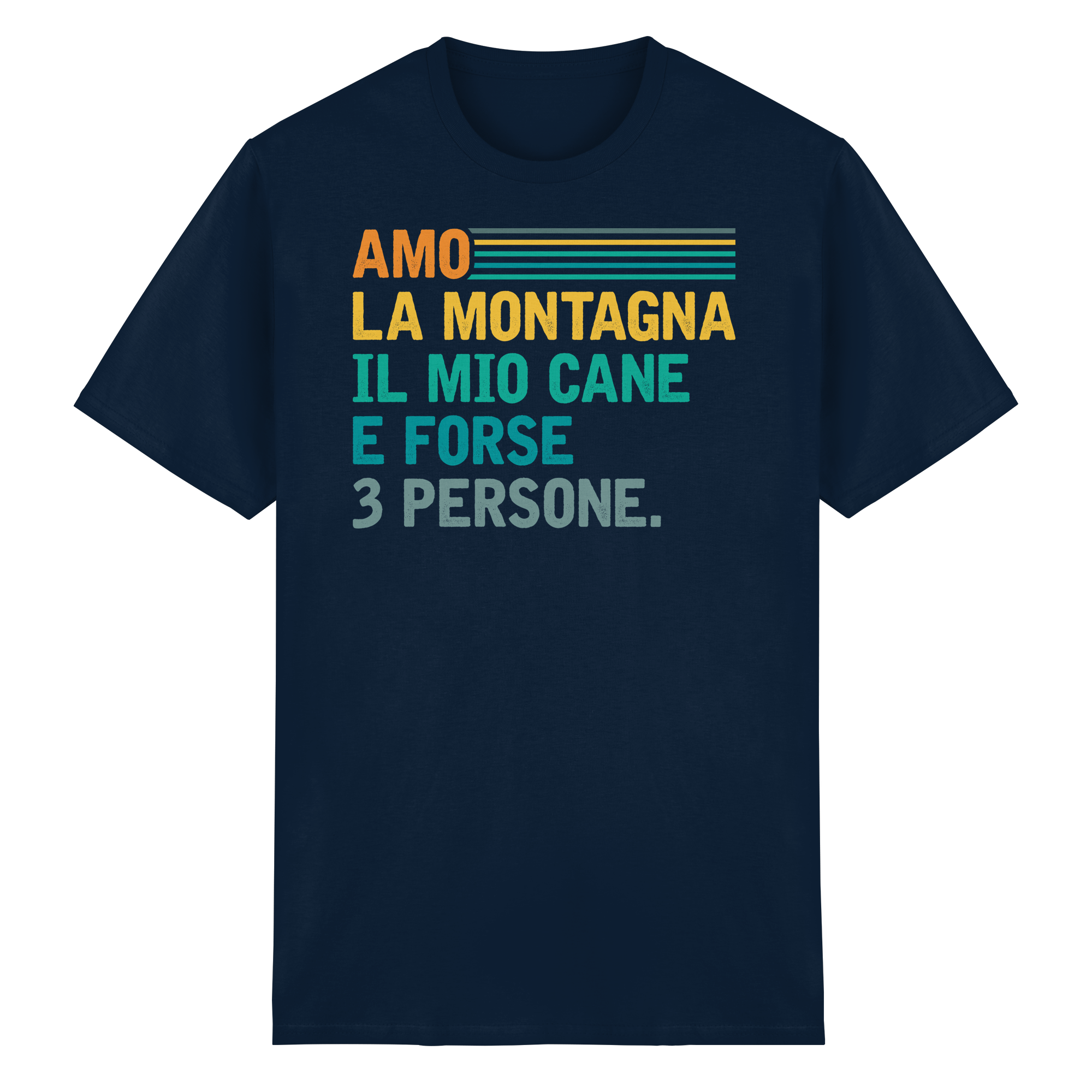 Amo la montagna e il mio cane - T-Shirt unisex in cottone biologico